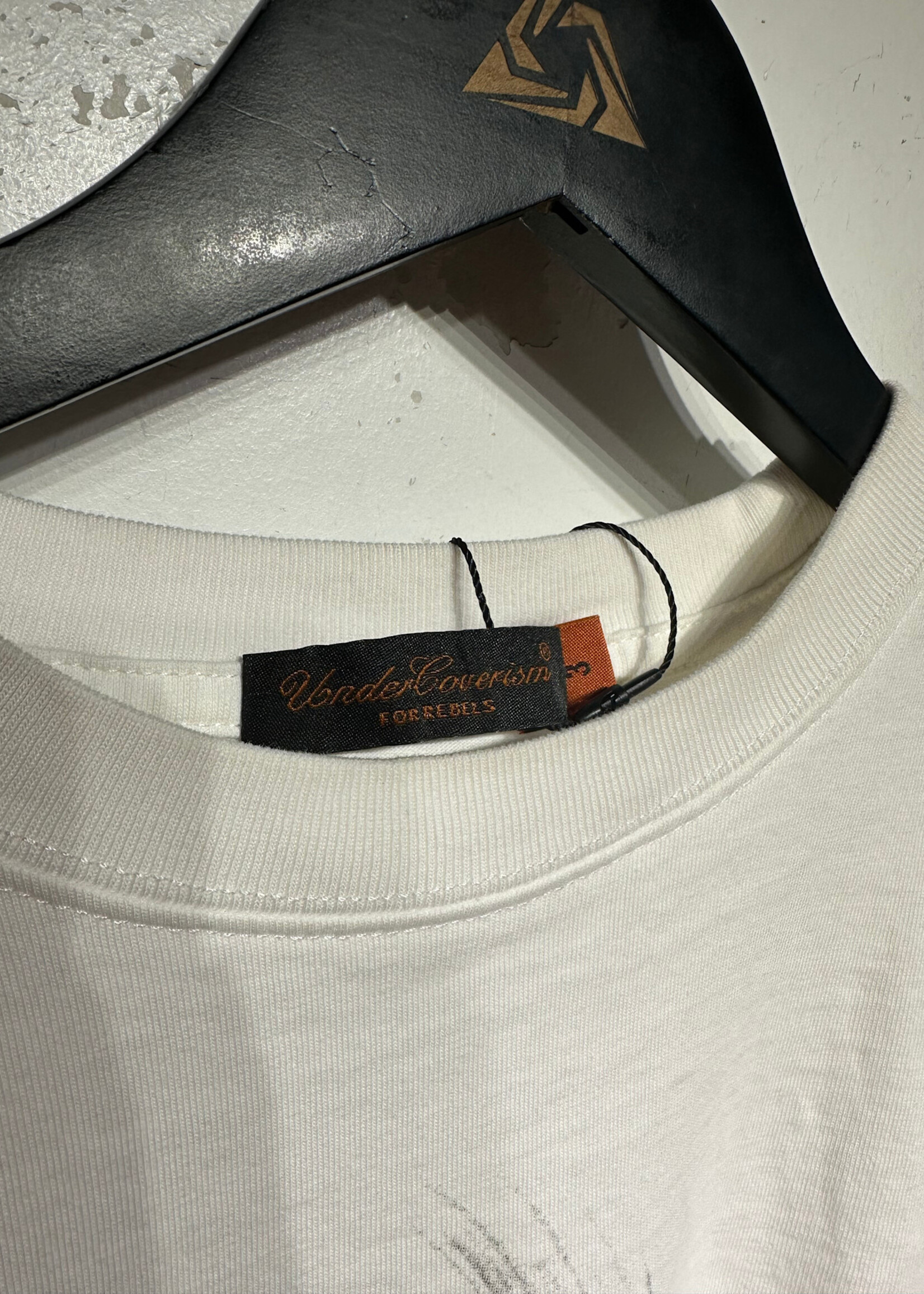 Undercover White Swirl Portrait Tee L AS IS