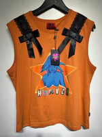 Heaven NWT Orange Bow Tank Fem XXL