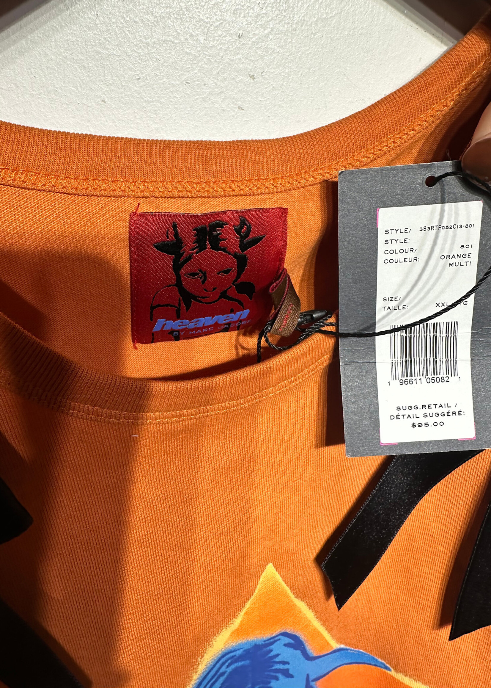 Heaven NWT Orange Bow Tank Fem XXL