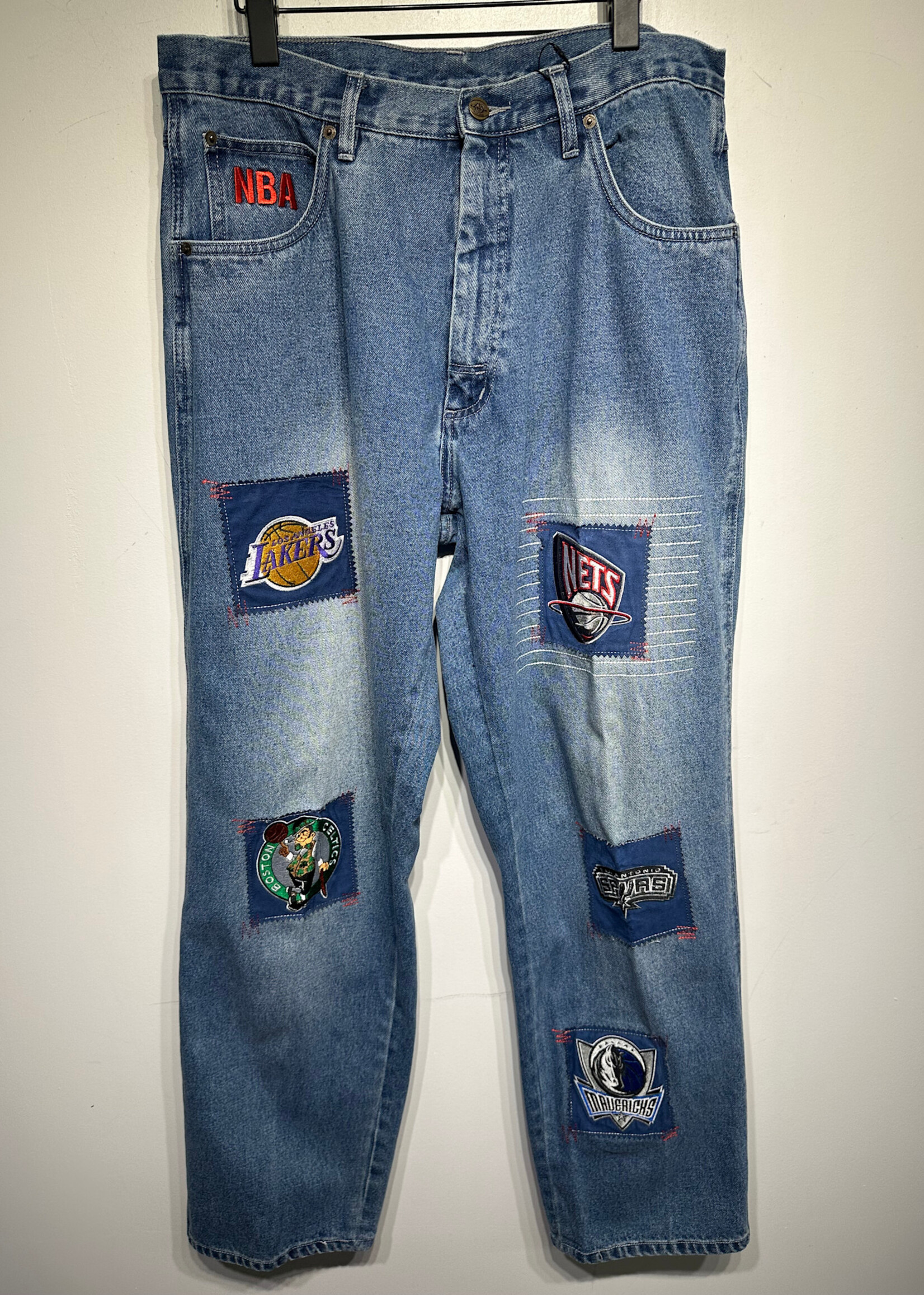 NBA Patch Detail Jeans 34