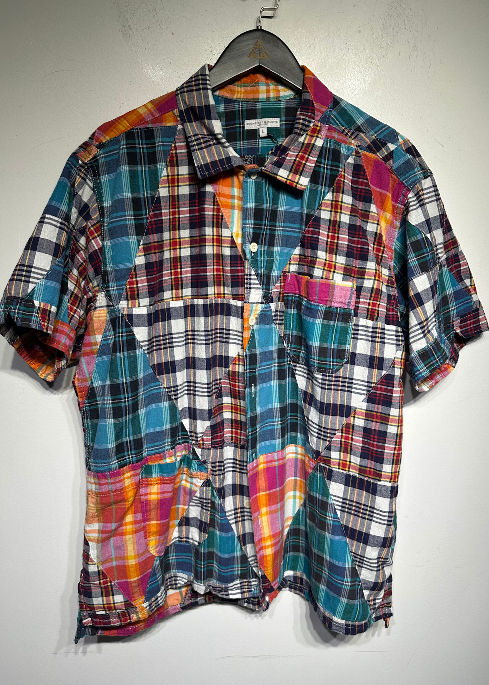 Engineered Garments Patchwork SS Flannel L