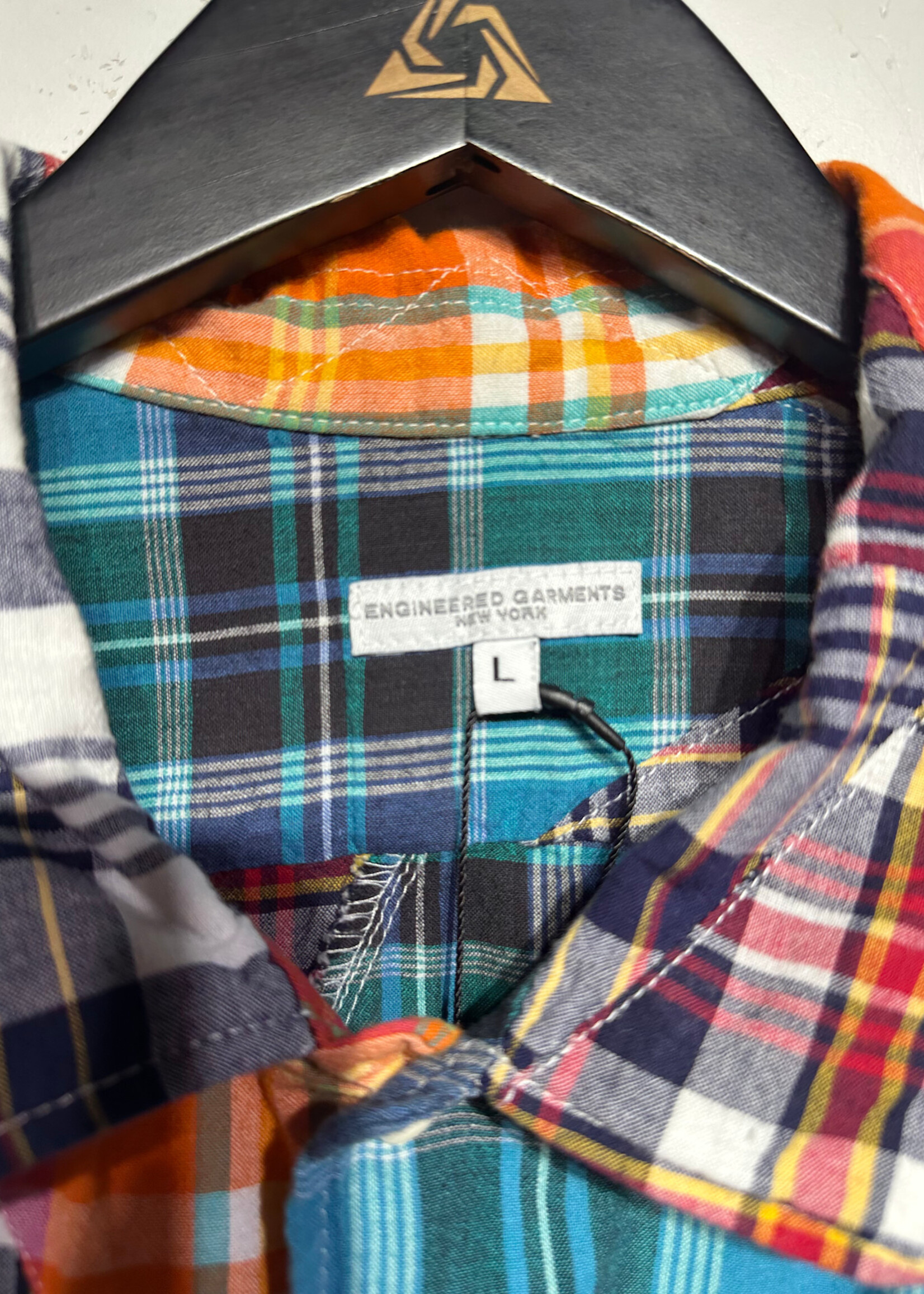 Engineered Garments Patchwork SS Flannel L