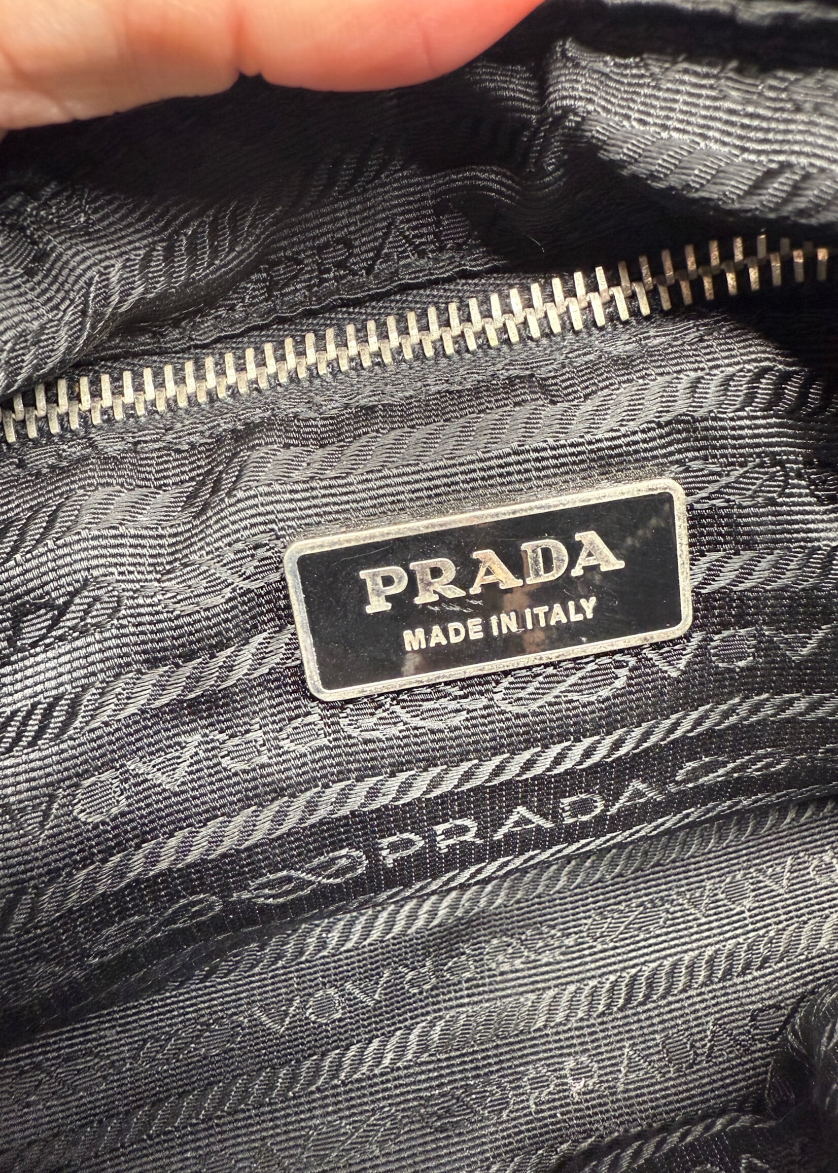 Prada Baguette Nylon Shoulder Bag