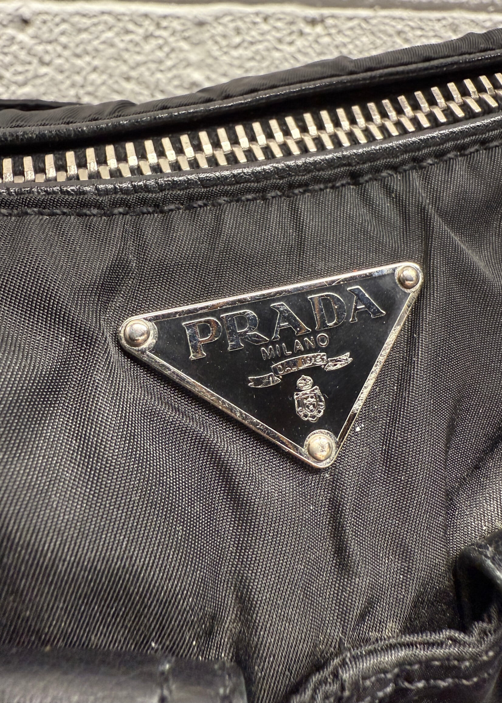 Prada Baguette Nylon Shoulder Bag