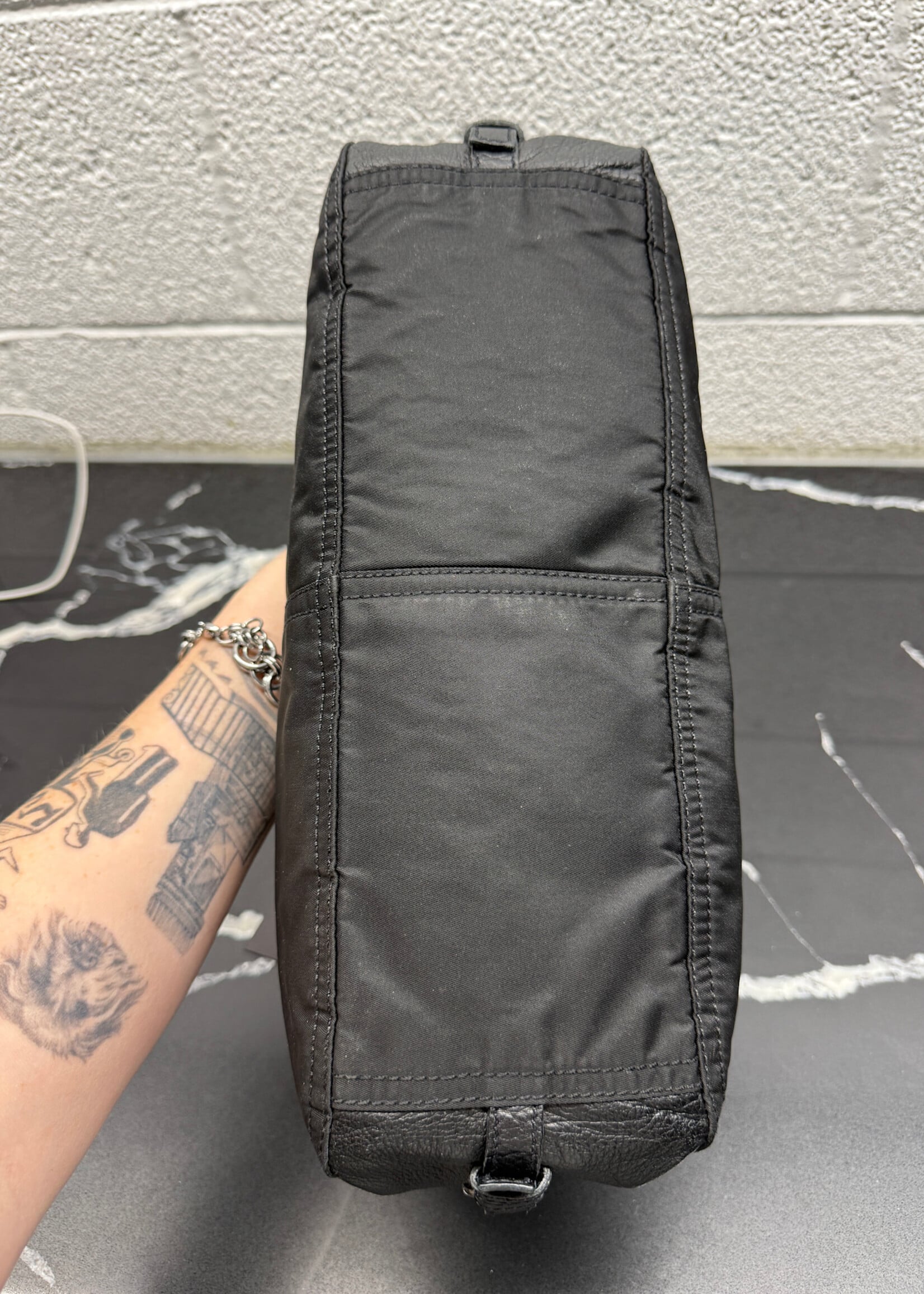 Prada Baguette Nylon Shoulder Bag