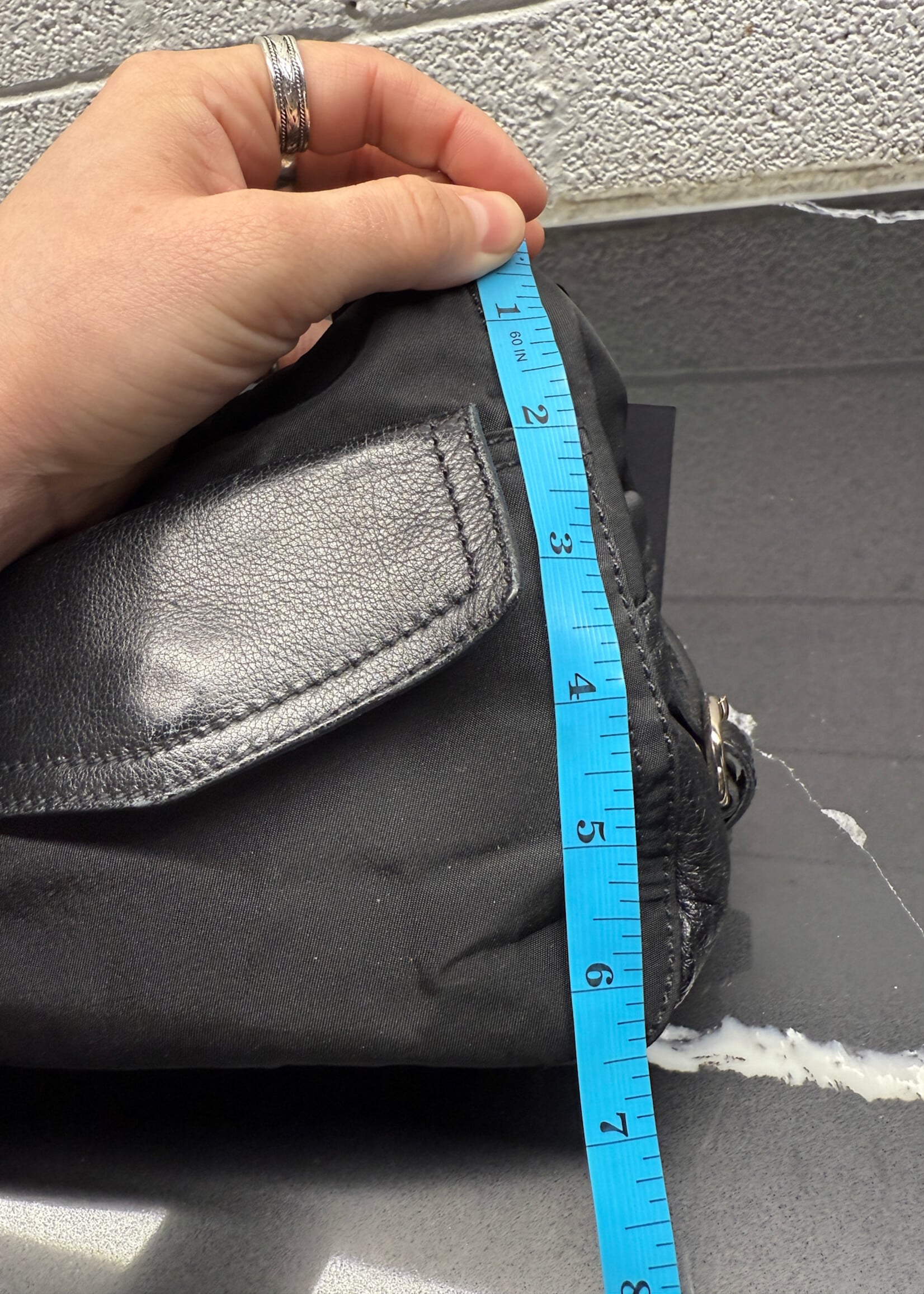 Prada Baguette Nylon Shoulder Bag