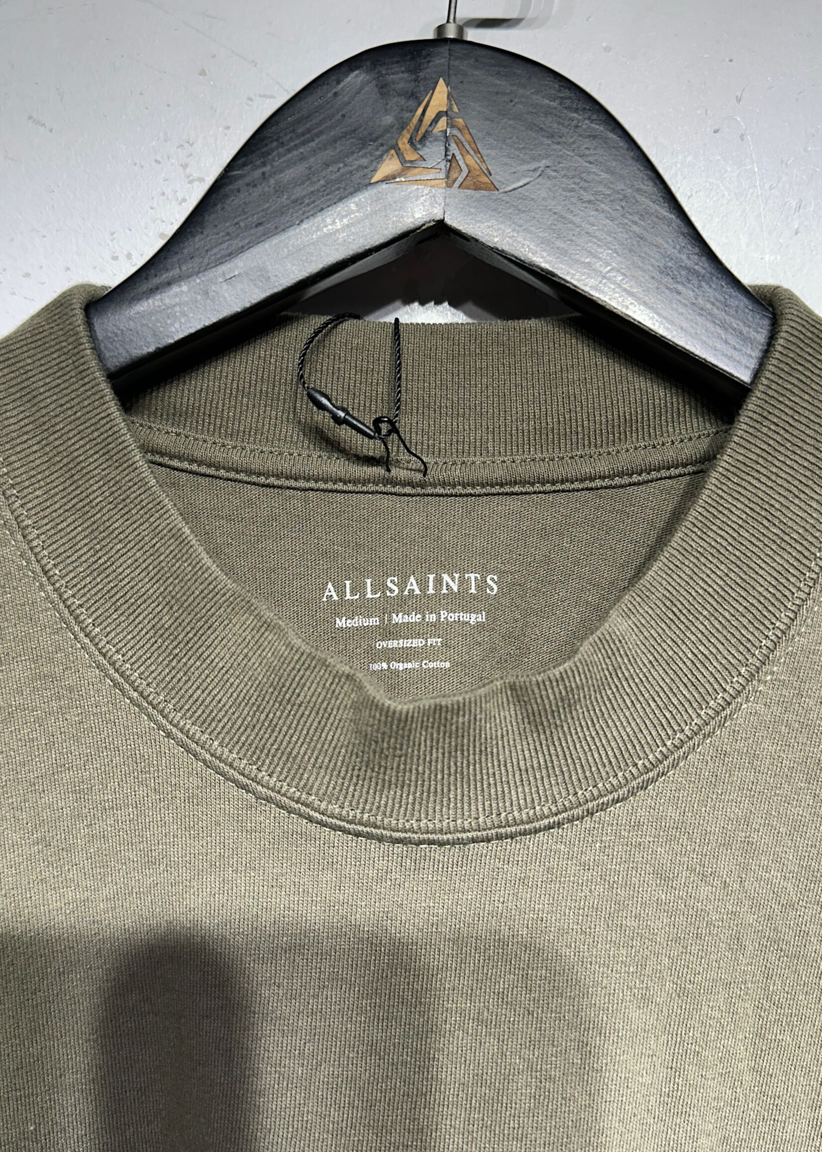 Allsaints Green Circle Logo Tee M