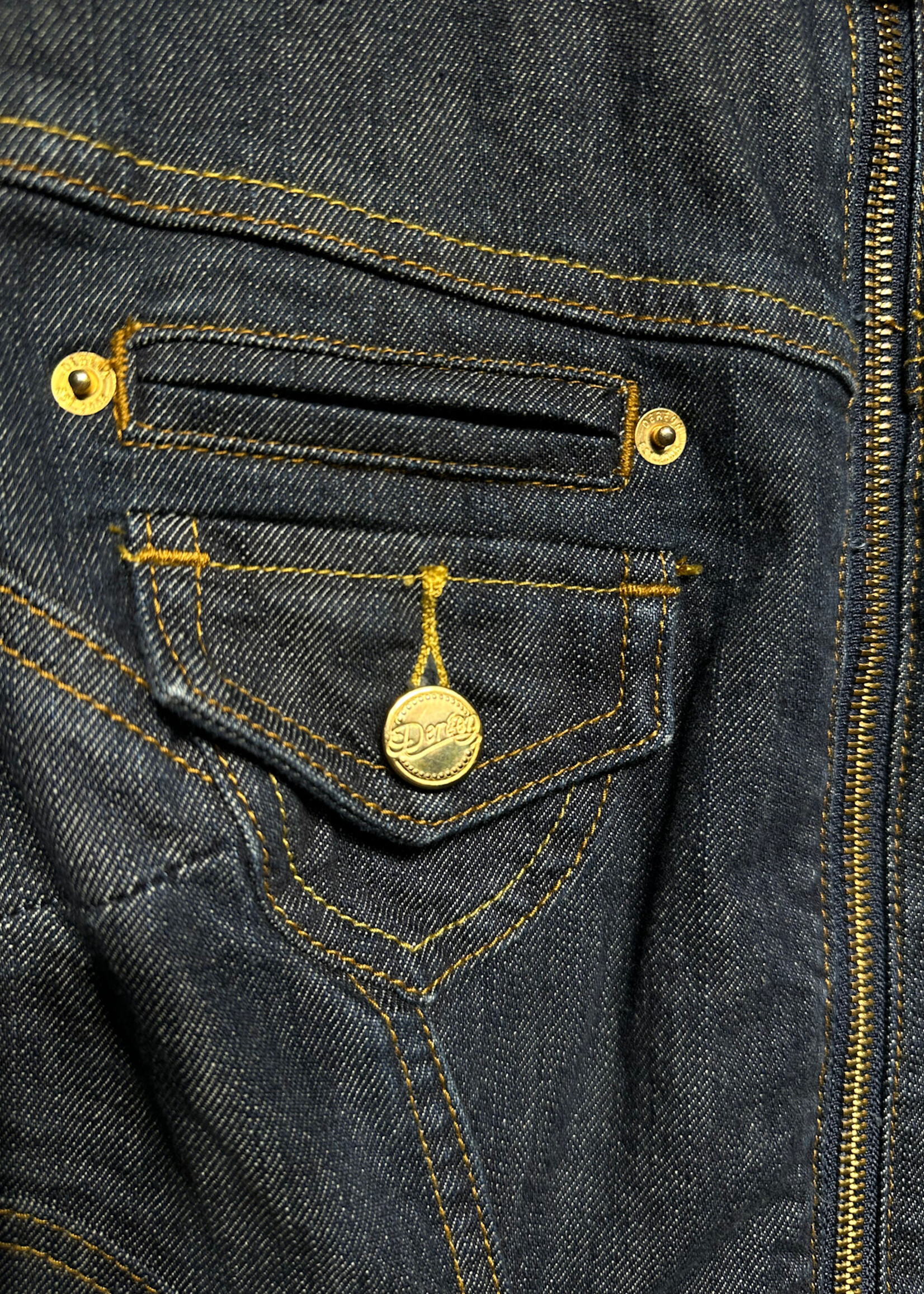 Dereon Y2K Denim Capri Overalls M