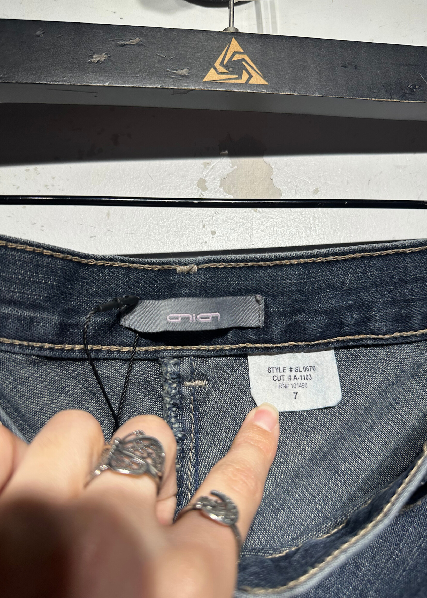 Onion Y2K Denim Maxi Skirt 28