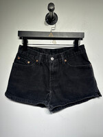 Levi's '99 Black Denim Daisy Duke Shorts 26