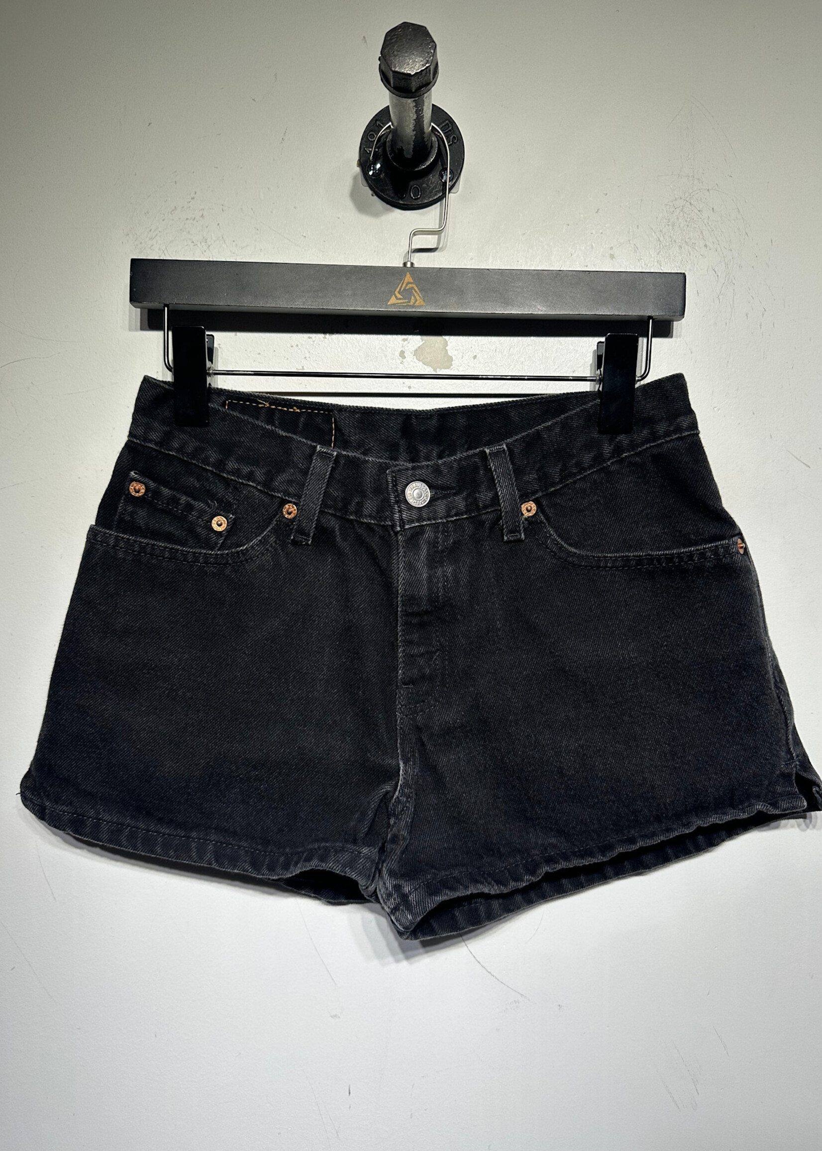 Levi's '99 Black Denim Daisy Duke Shorts 26