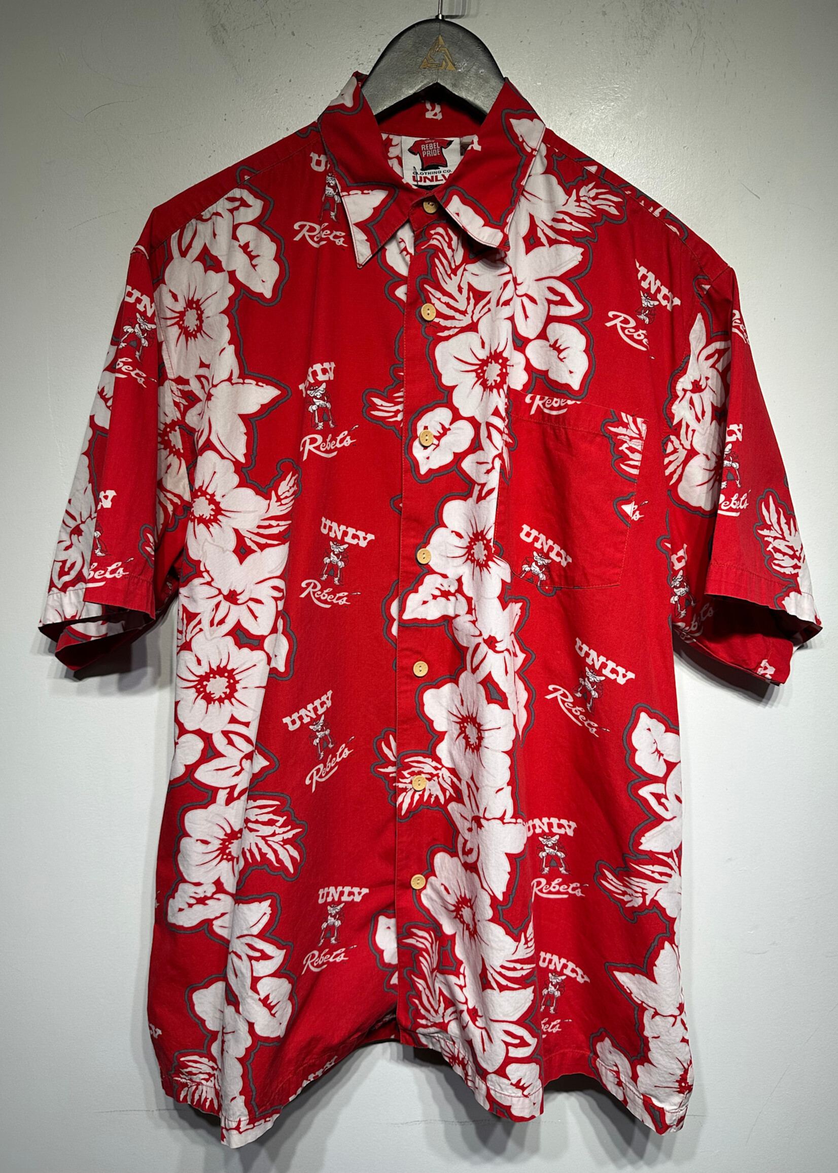 UNLV Red Hawaiian Shirt L/XL