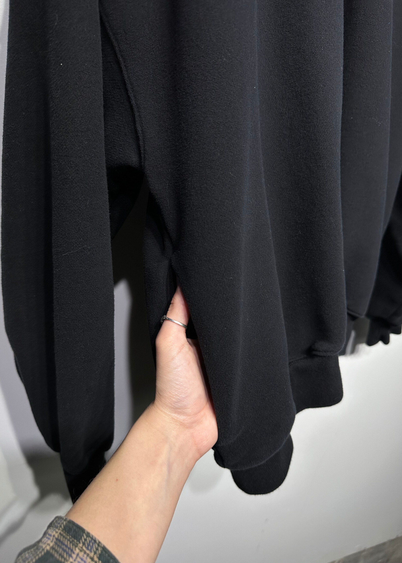 Aritzia Black Cozy Fleece Oversized Hoodie Unisex L