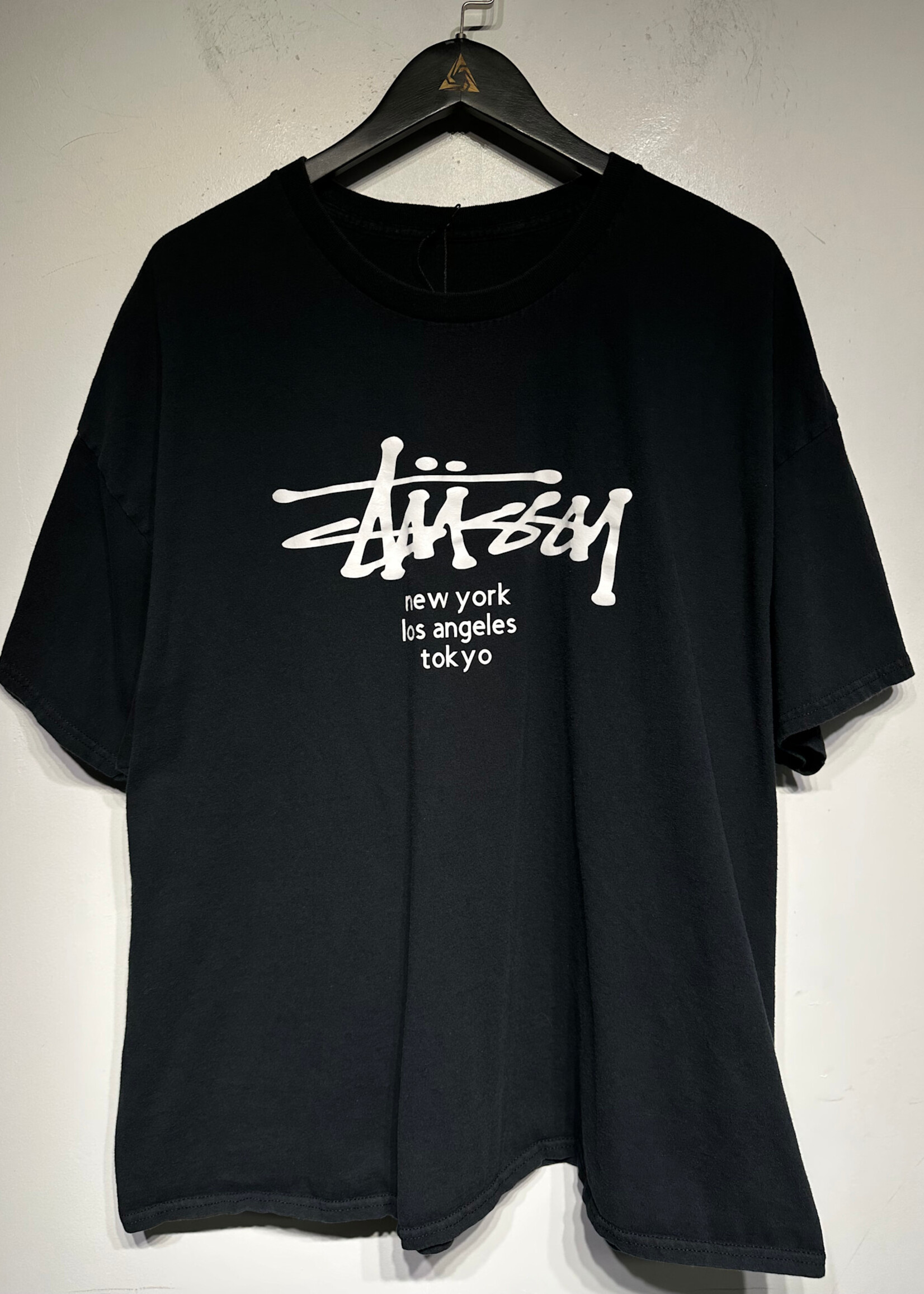Stussy City Logo Black Tee XXL