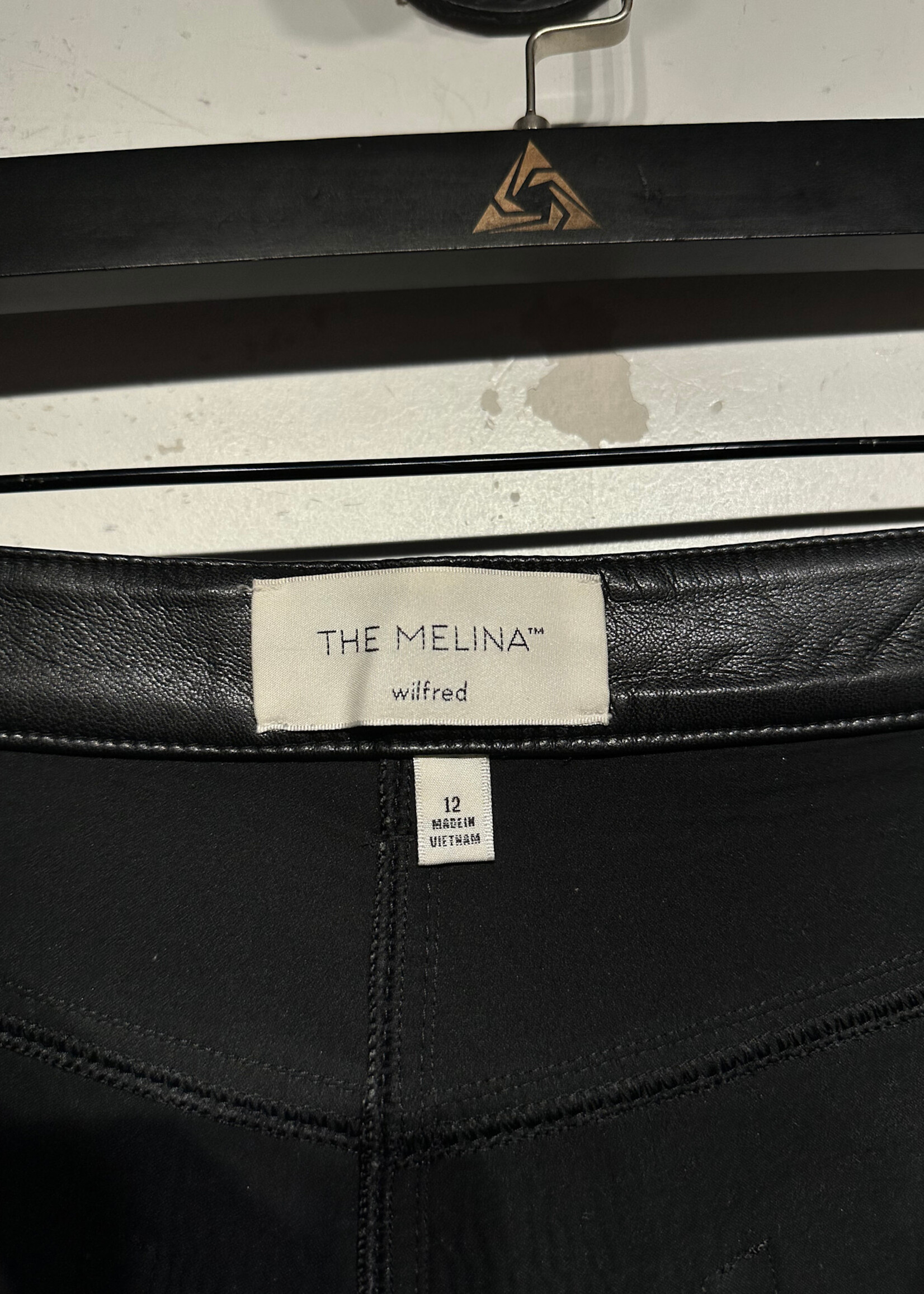 The Melina Wilfred Faux Leather Pants 32 Fem