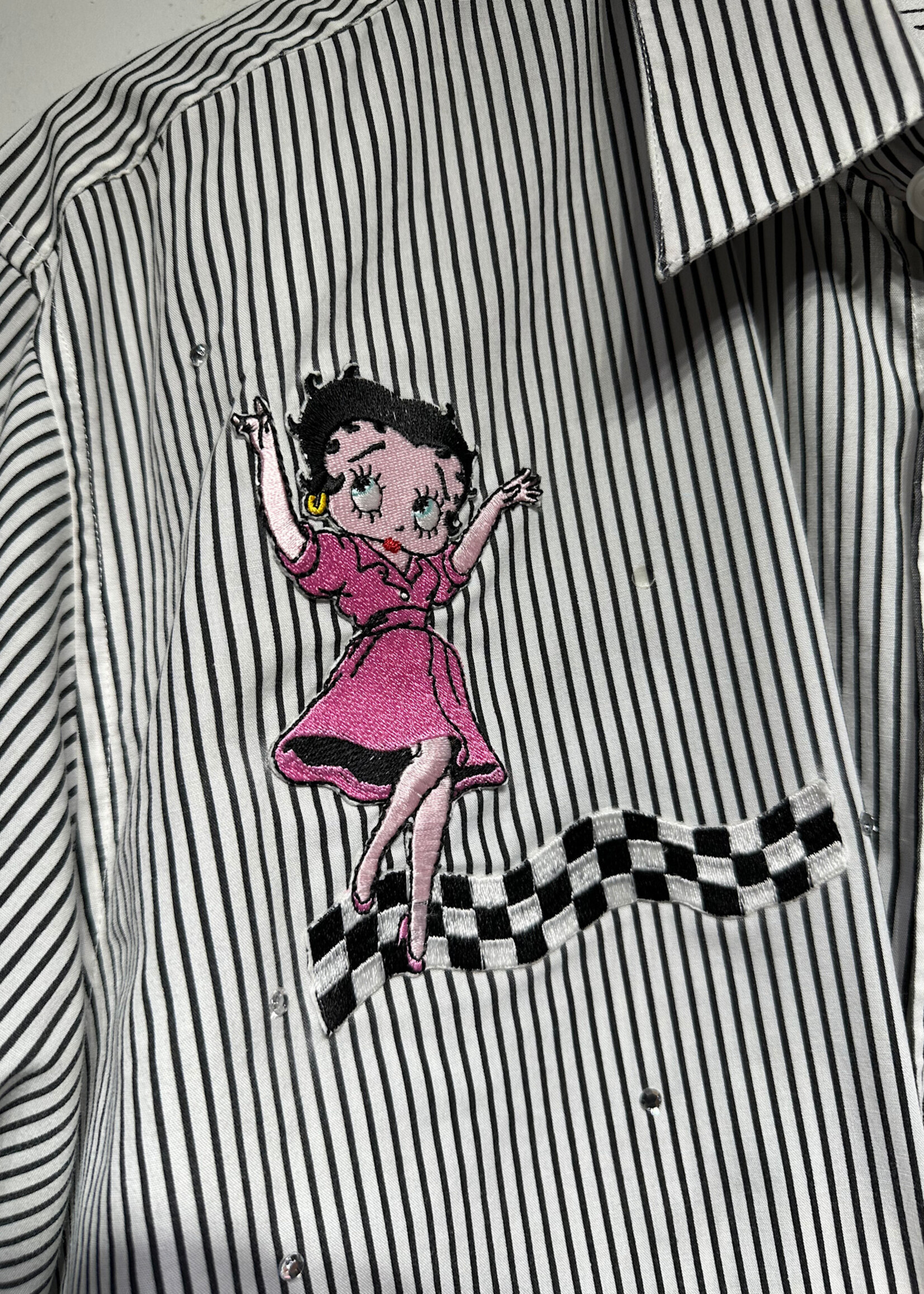 Infinity Betty Boop Pinstripe Bu Fem L