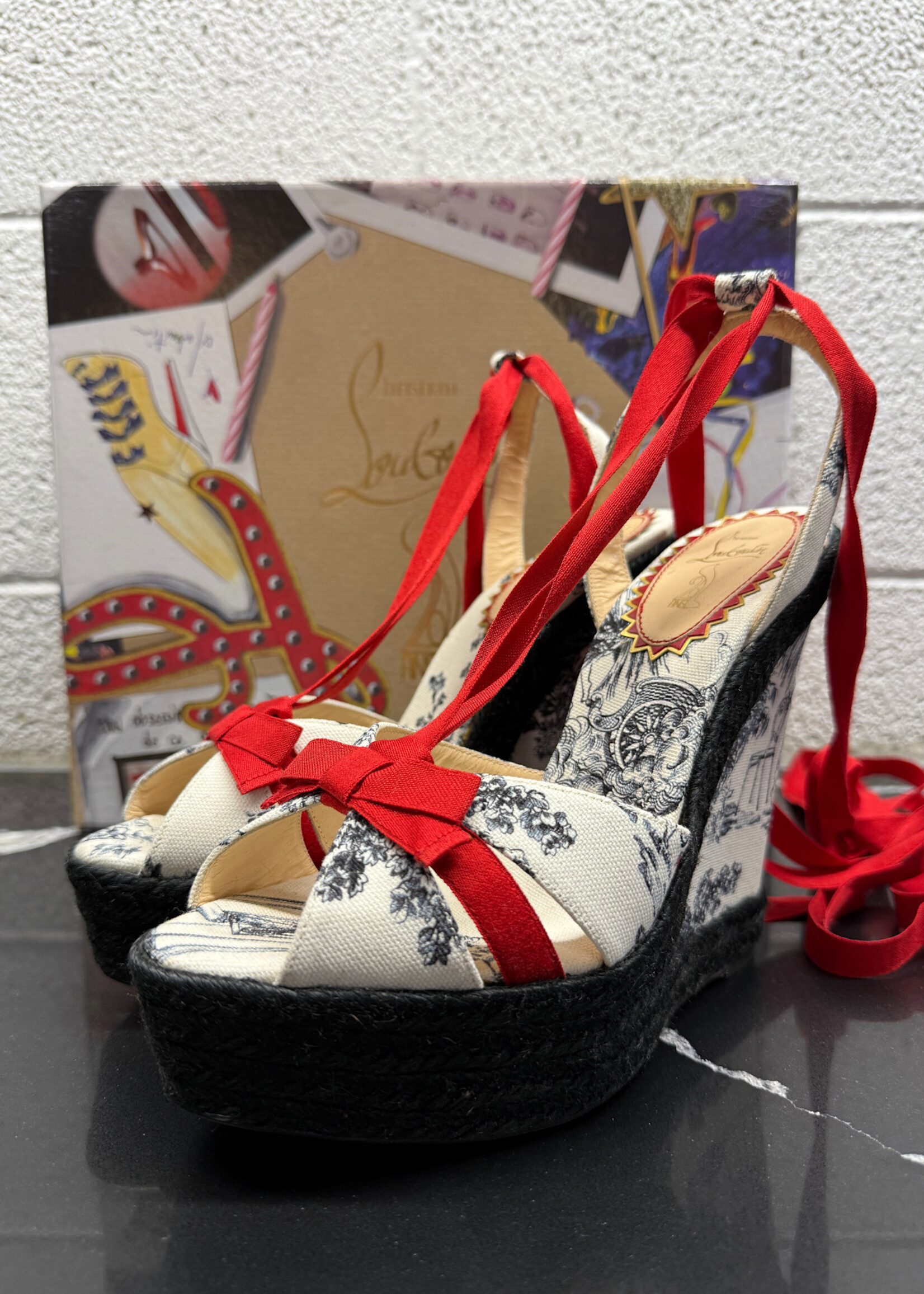 Louboutin Isabelle 20th Anniversary Wedge 39/8