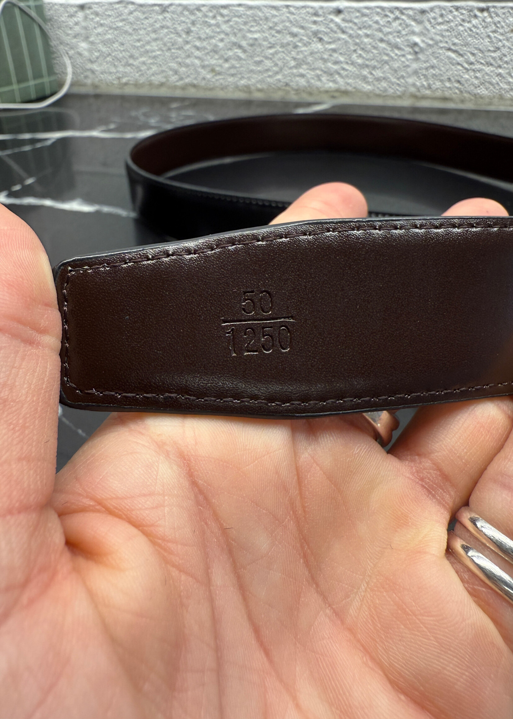 Ferragamo Black Brown Reversible Belt