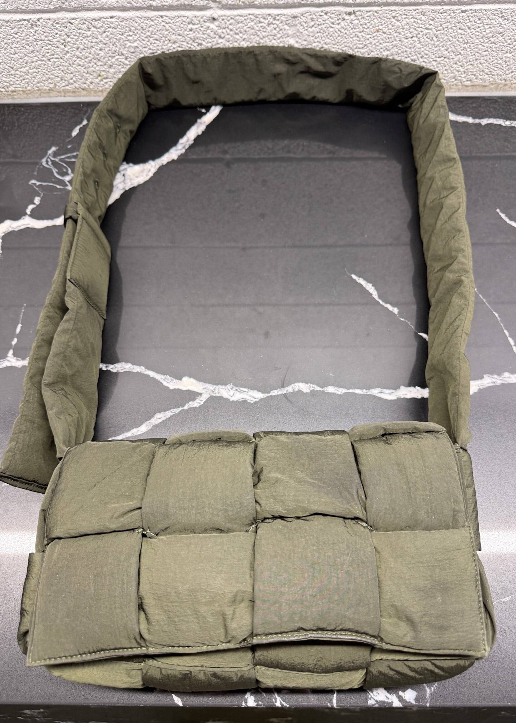 Bottega Veneta Tech Casette Green Crossbody