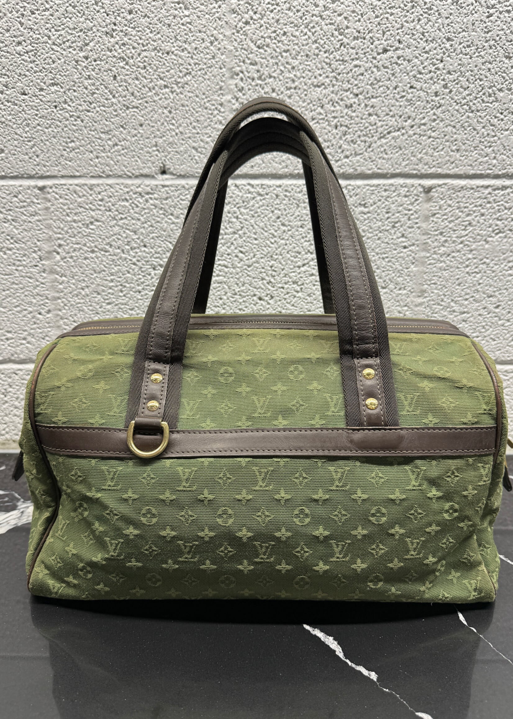 Louis Vuitton 2001 Josephine GM Canvas Bag