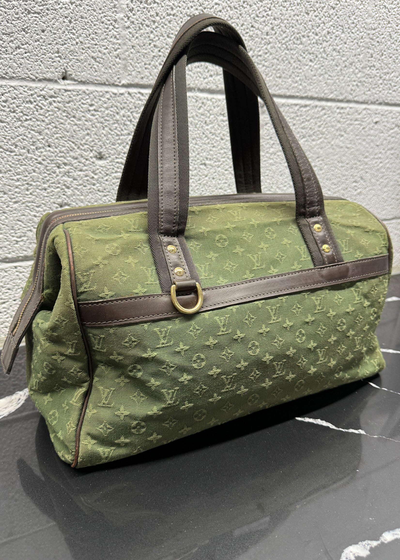 Louis Vuitton 2001 Josephine GM Canvas Bag