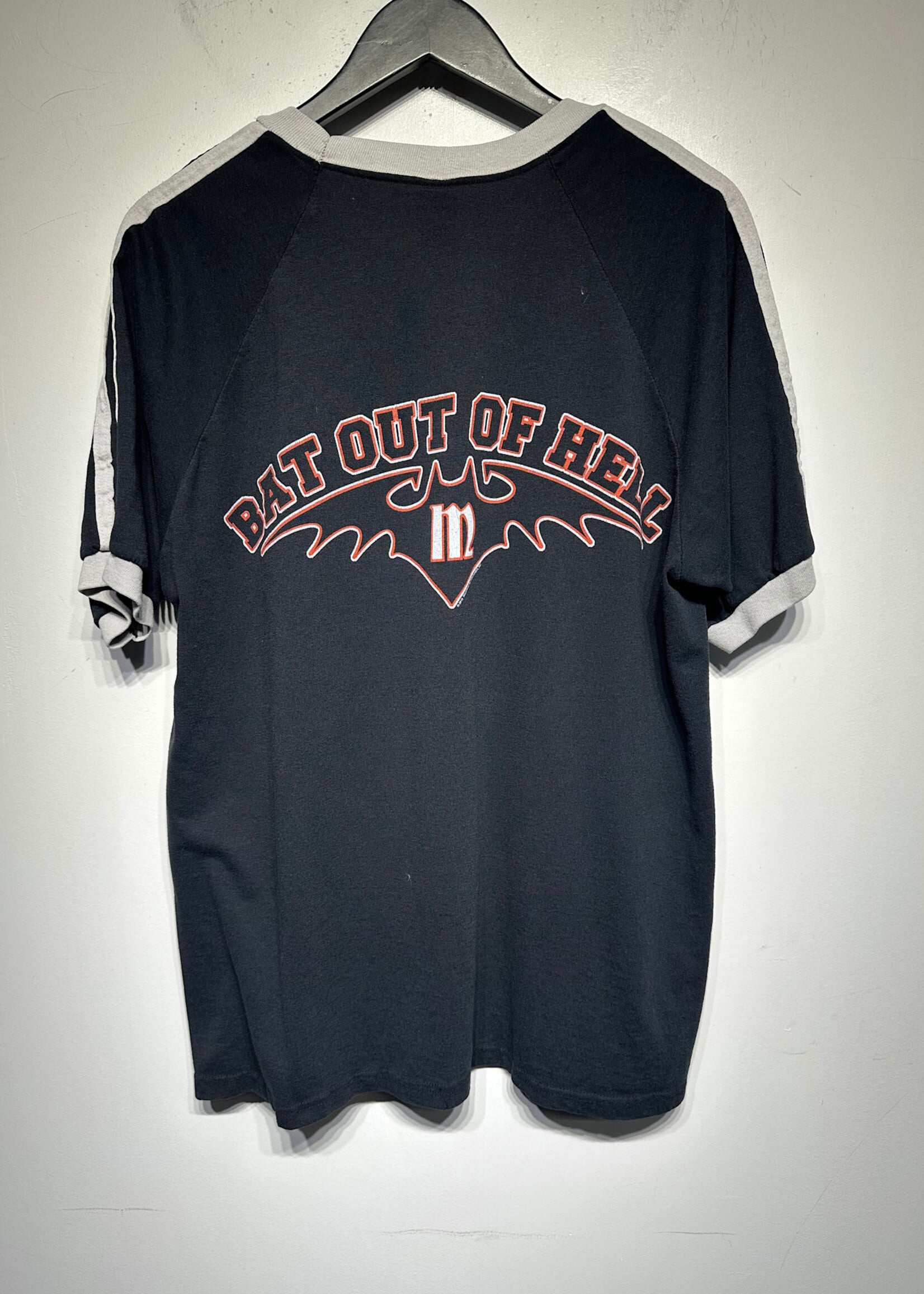 Meatloaf Black Bat Out of Hell Tee L