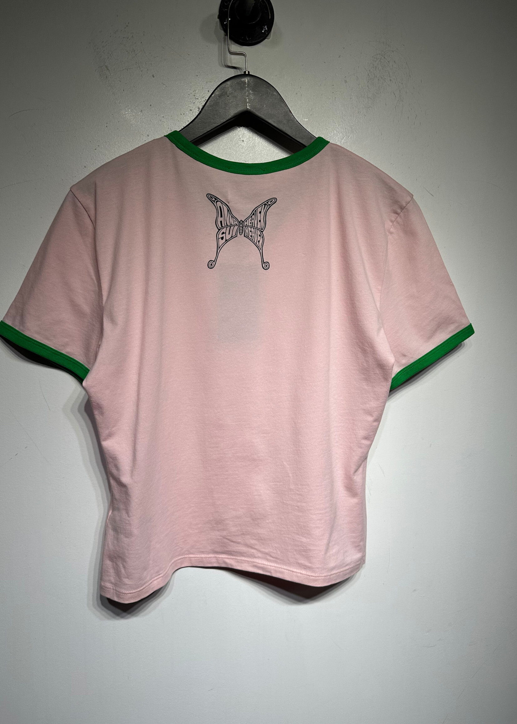 NWT Heaven x Anna Sui Pink Green Ringer XXL