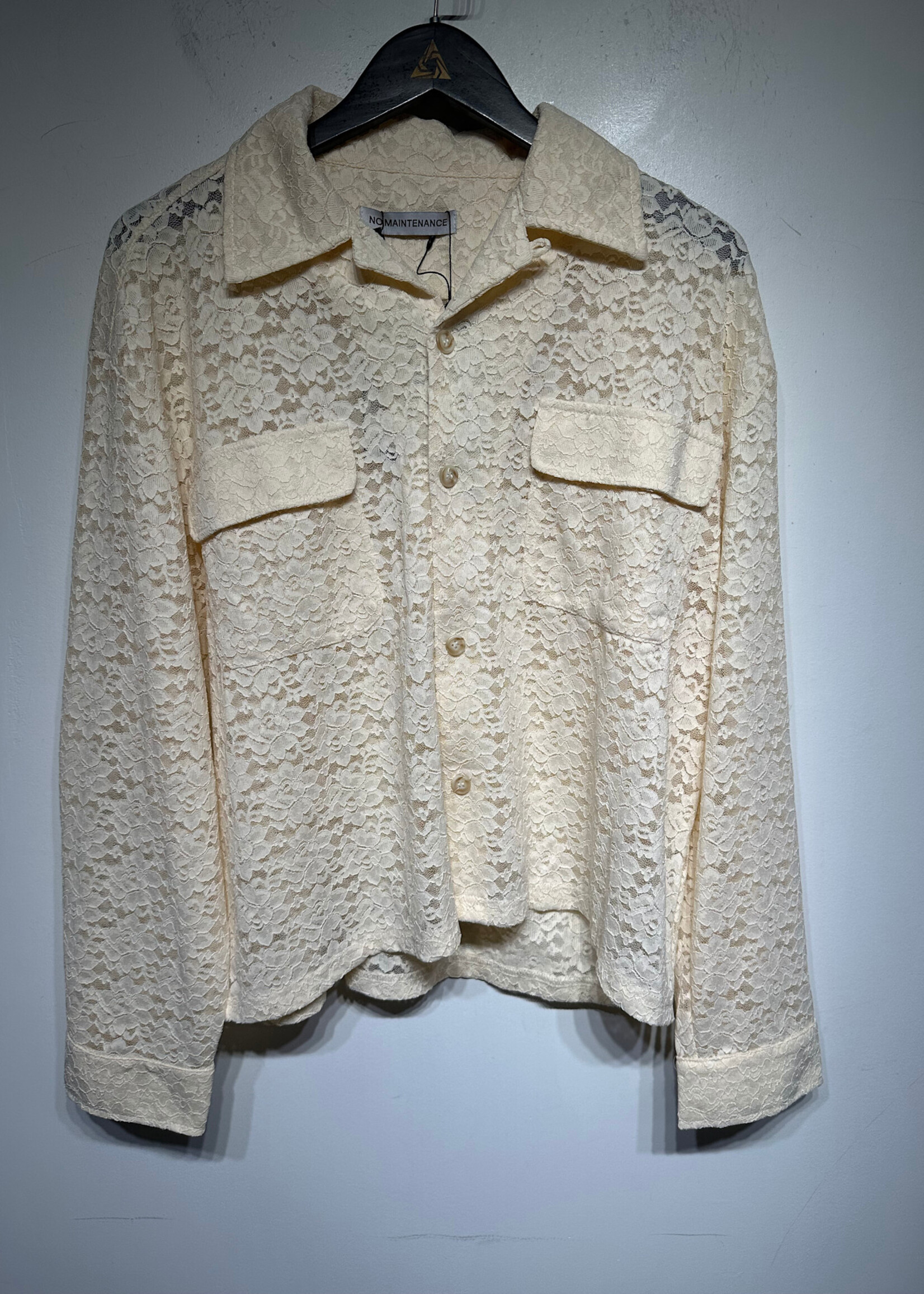 No Maintenance NWT Sample LS Knit BU S