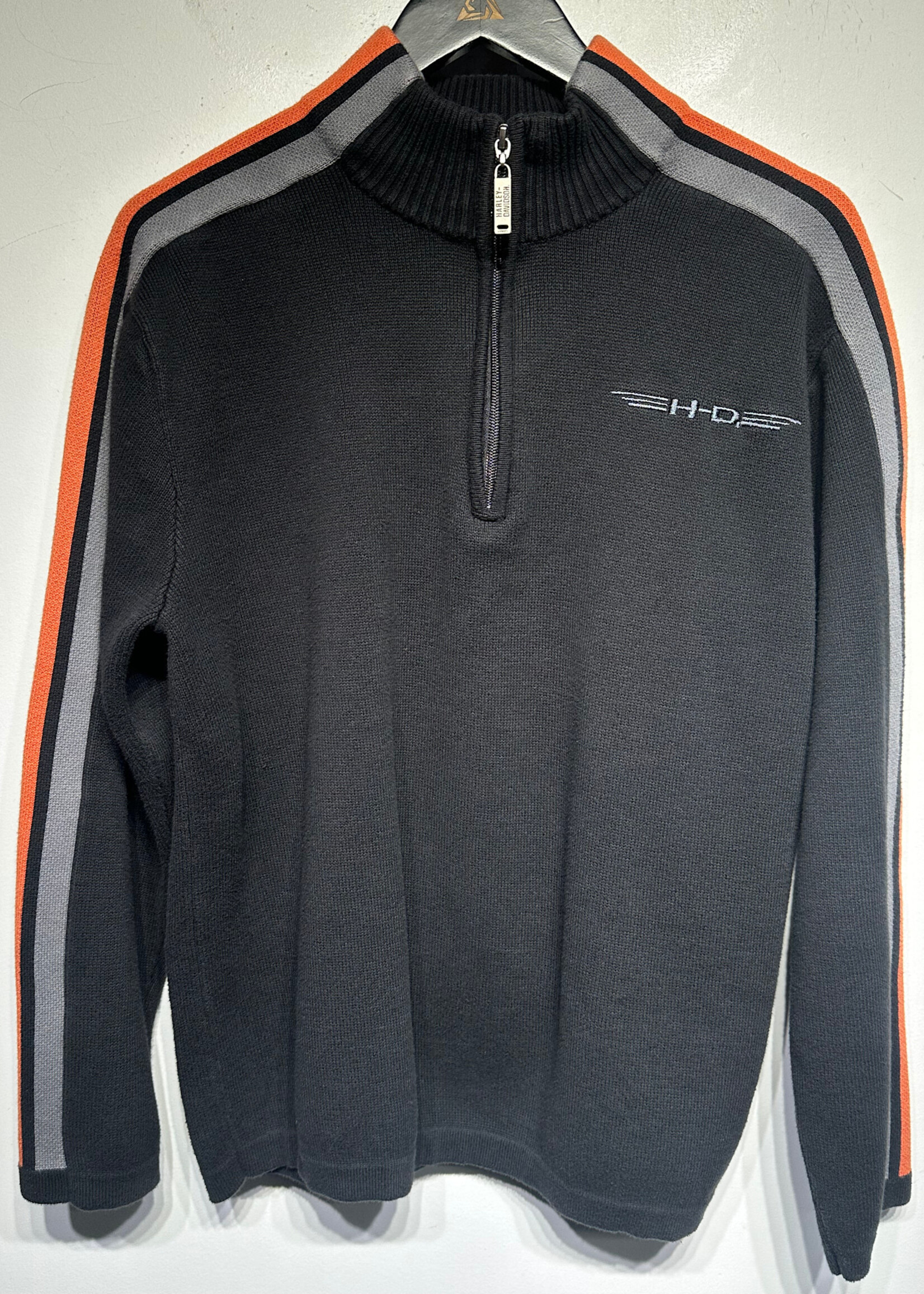Harley Orange Black Q Zip Masc M