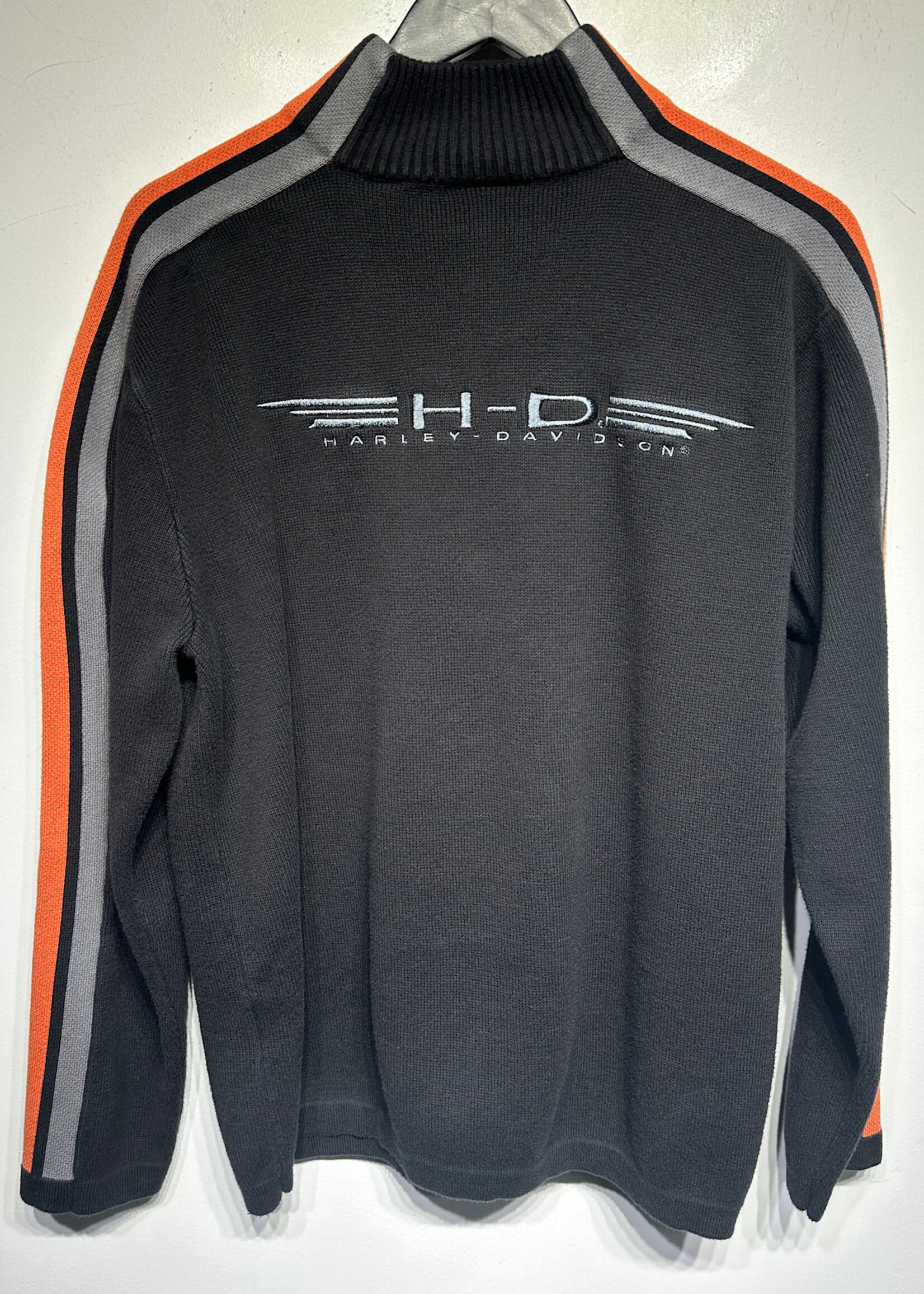 Harley Orange Black Q Zip Masc M