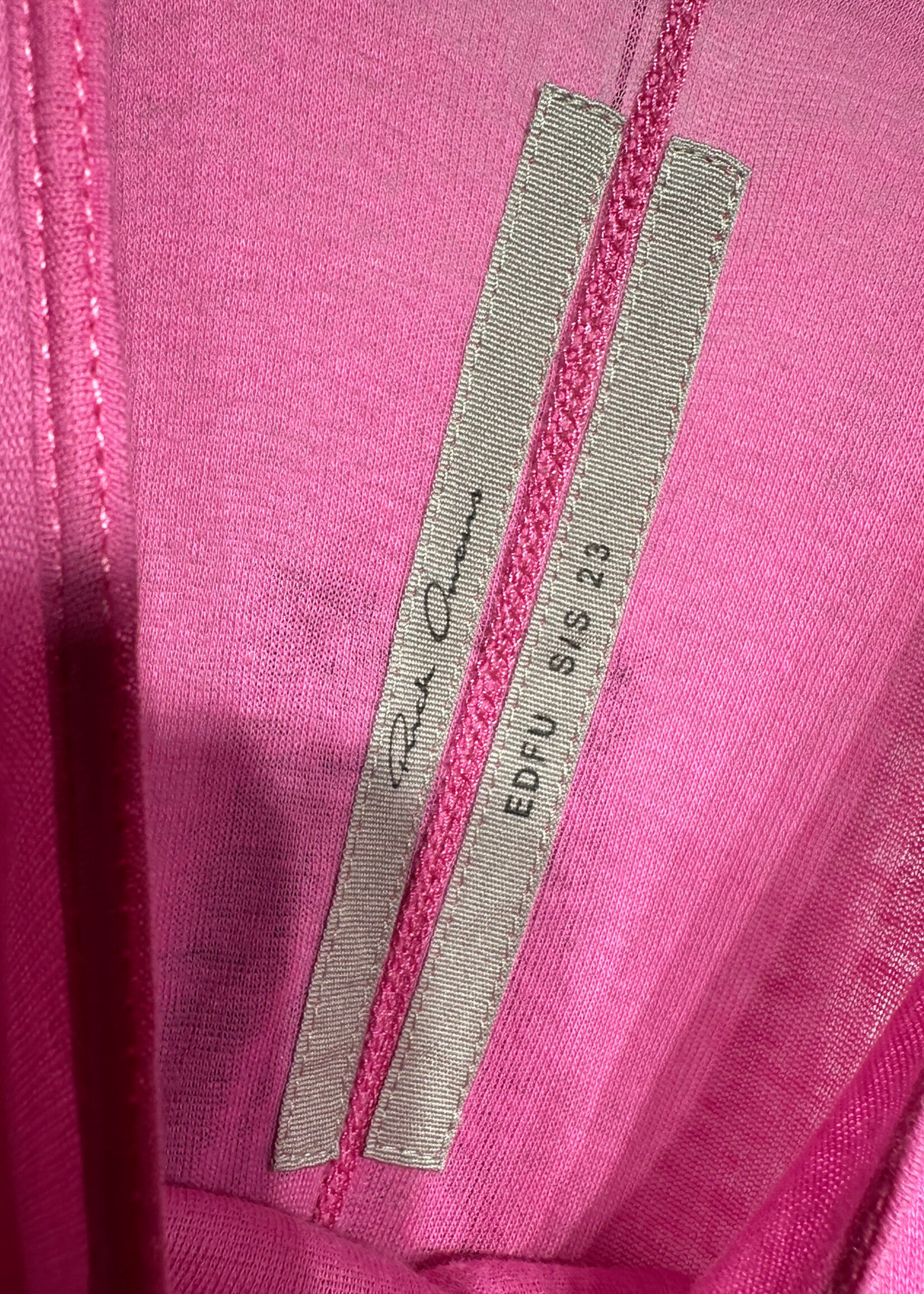 Rick Owens Pink 100% Cotton Pink Dress 6/S