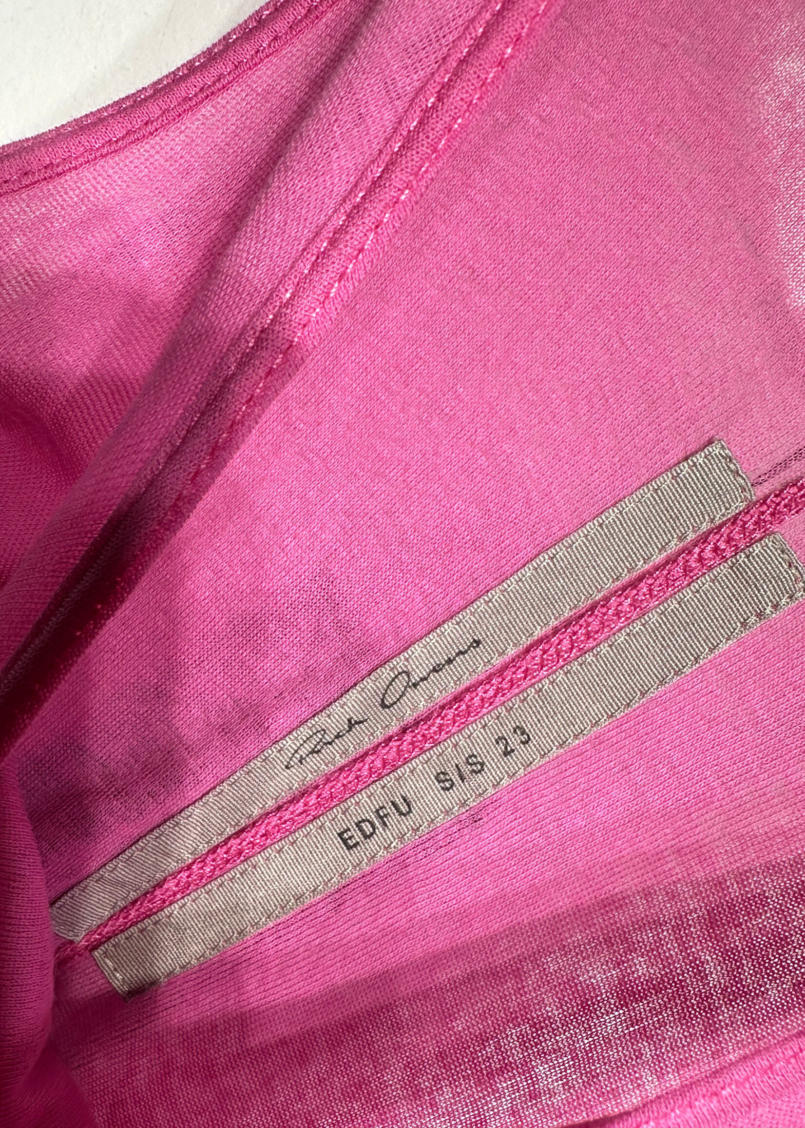 Rick Owens Pink 100% Cotton Pink Dress 6/S