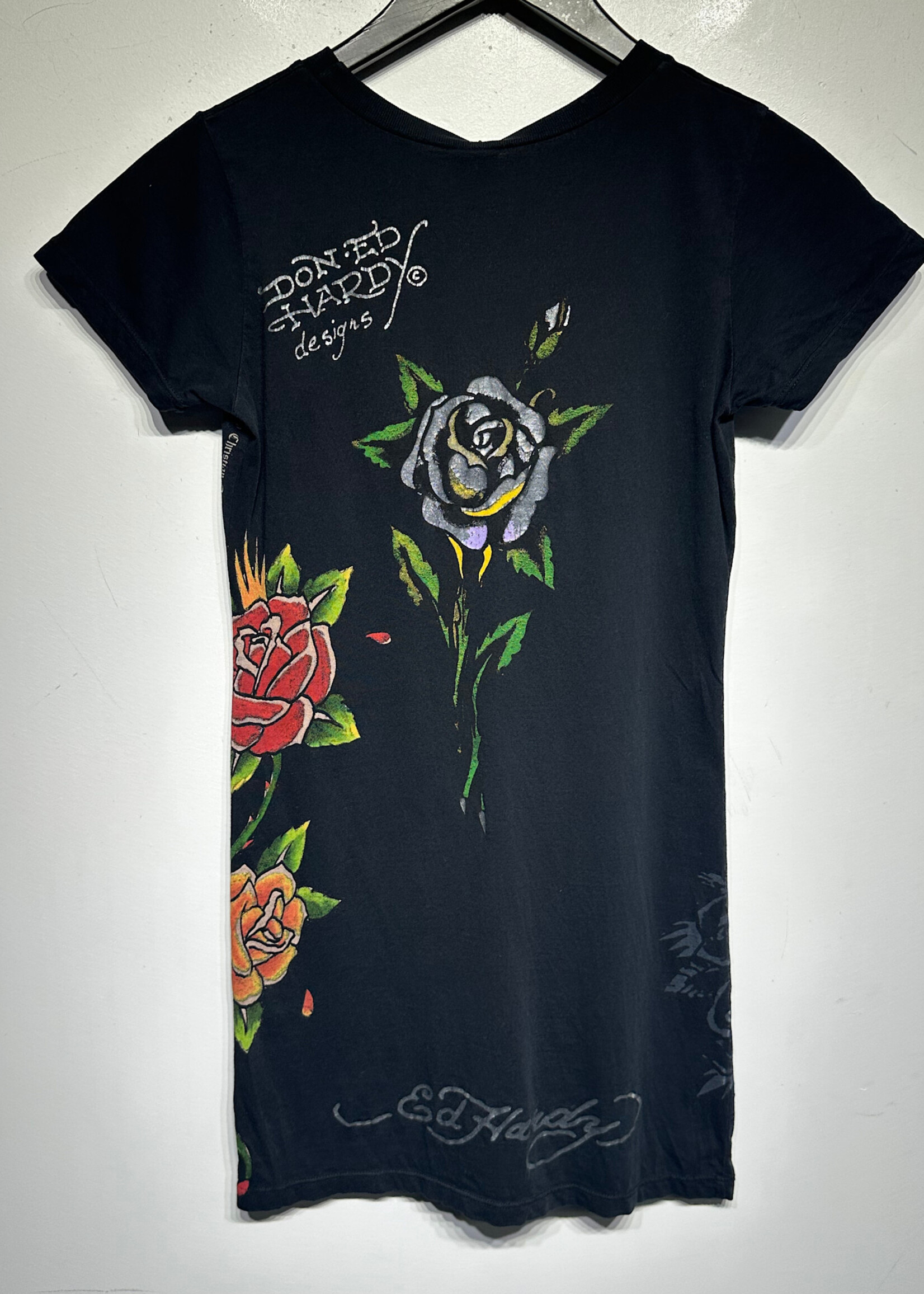 Ed Hardy Love Kills Slowly Y2K Tee Fem S
