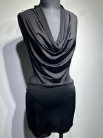 Forever 21 2000s Black Open Back Dress S