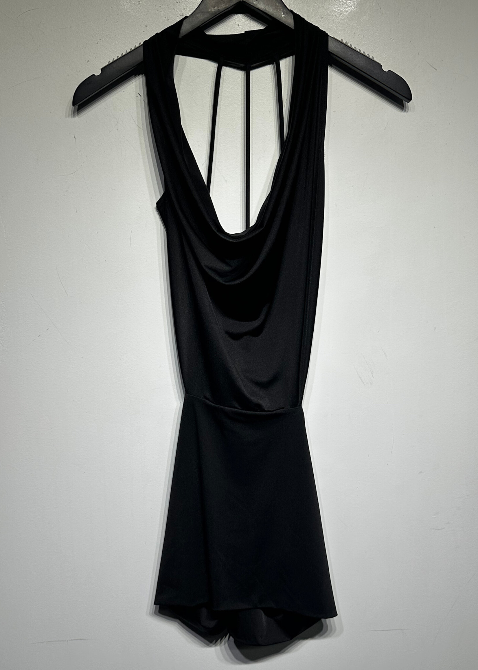 Forever 21 2000s Black Open Back Dress S
