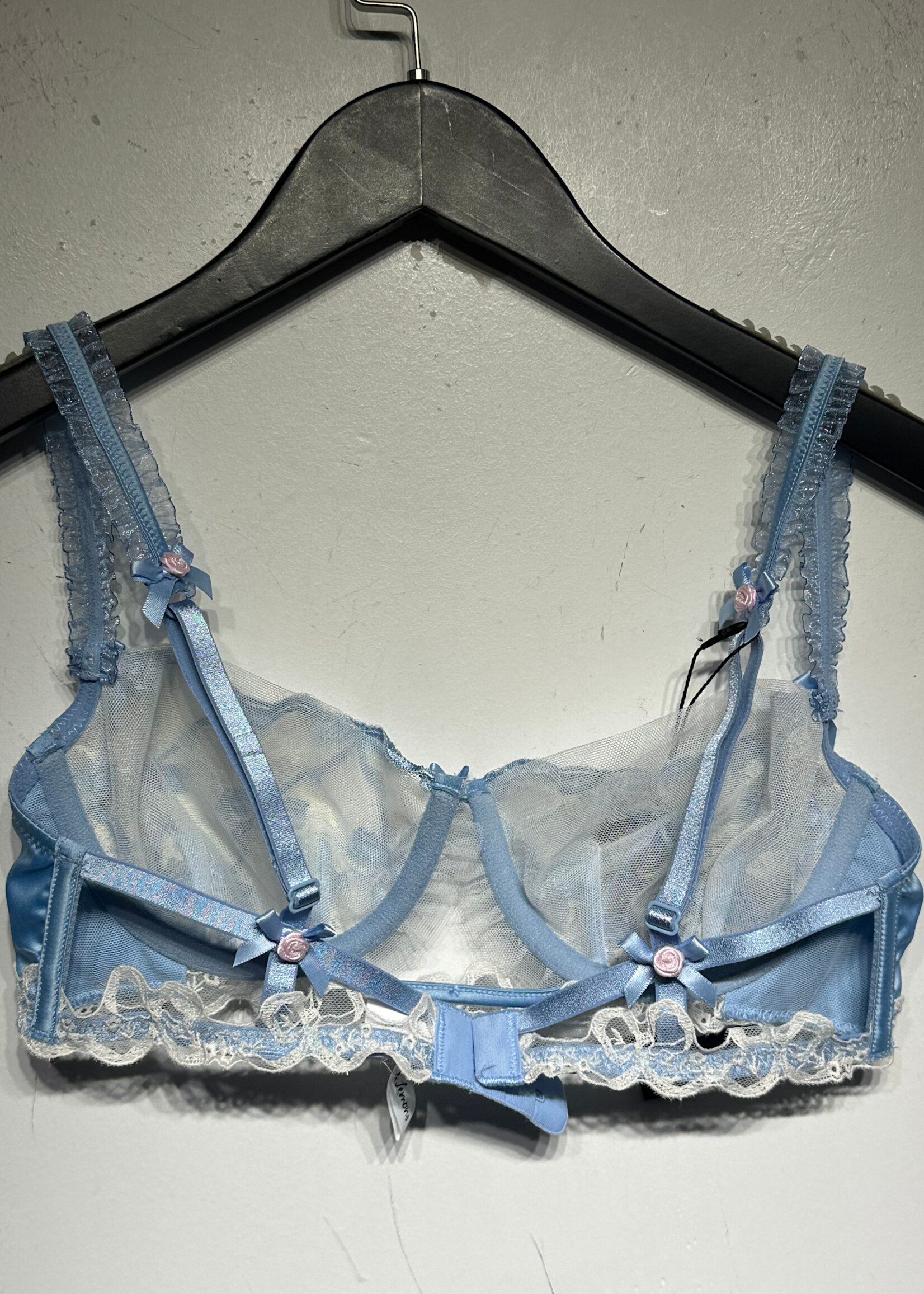 For Love & Lemons Blue Balconette Bra S
