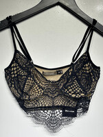 For The Love And Lemons Black Lace Bralette S