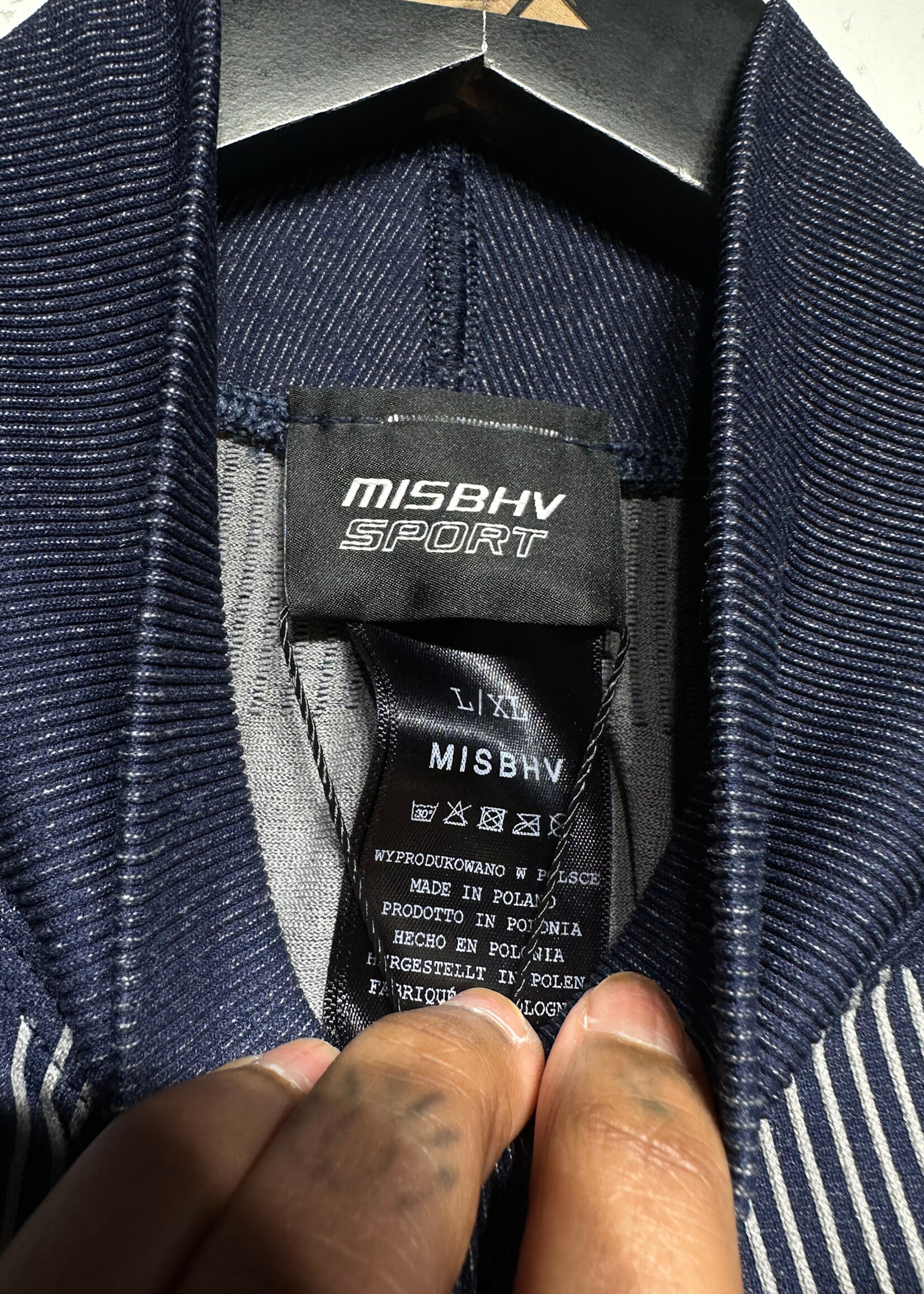 Misbhv Blue/Grey Athletic Style Shirt L/XL