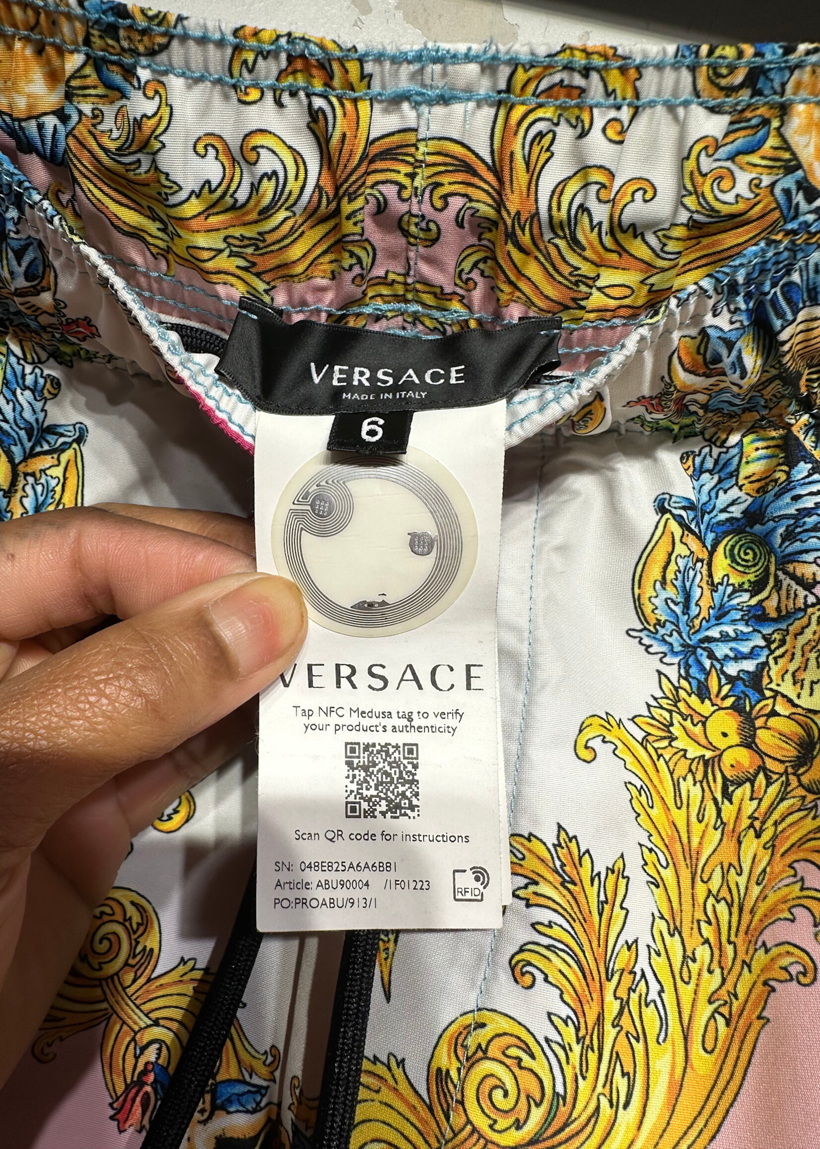 Versace Underwater Print Shorts Masc 32-34