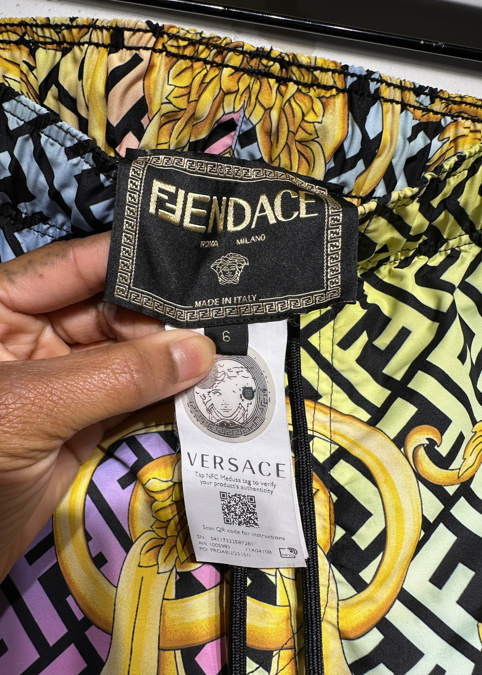 Fendi x Versace Boardshorts Masc 32-34