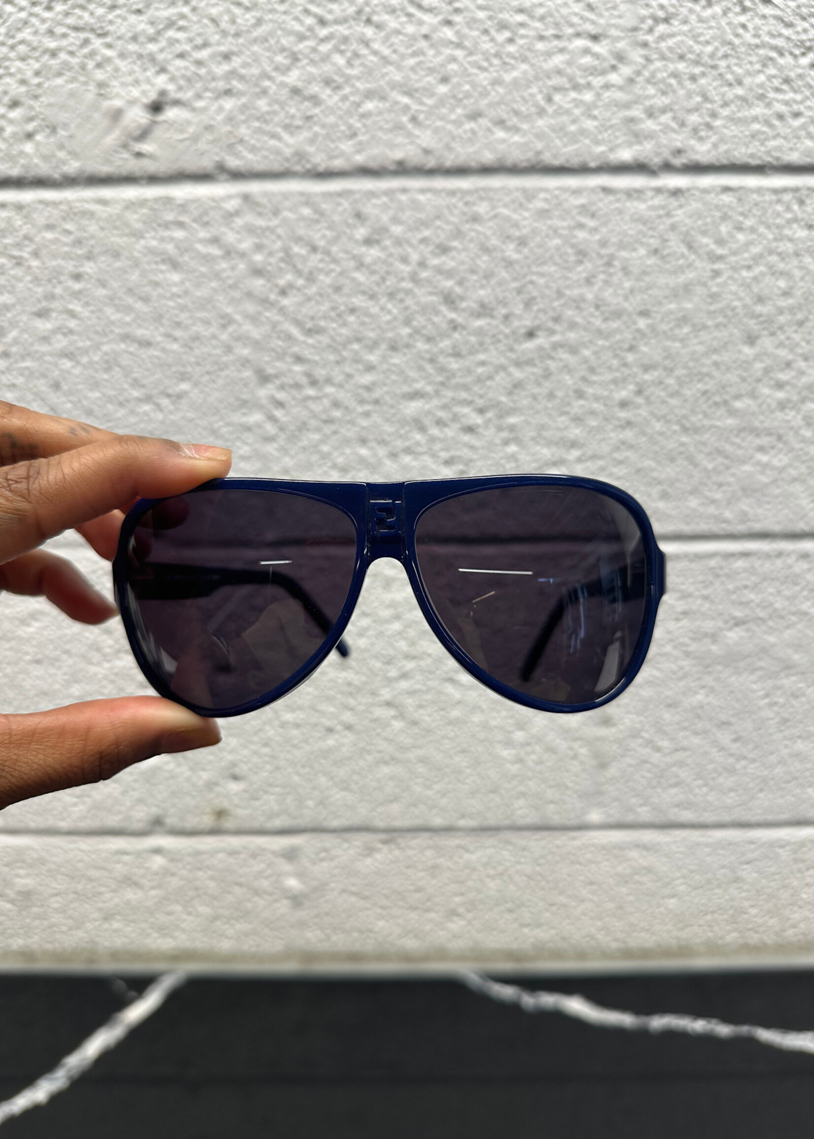 Fendi Blue Aviators AS IS W CASE