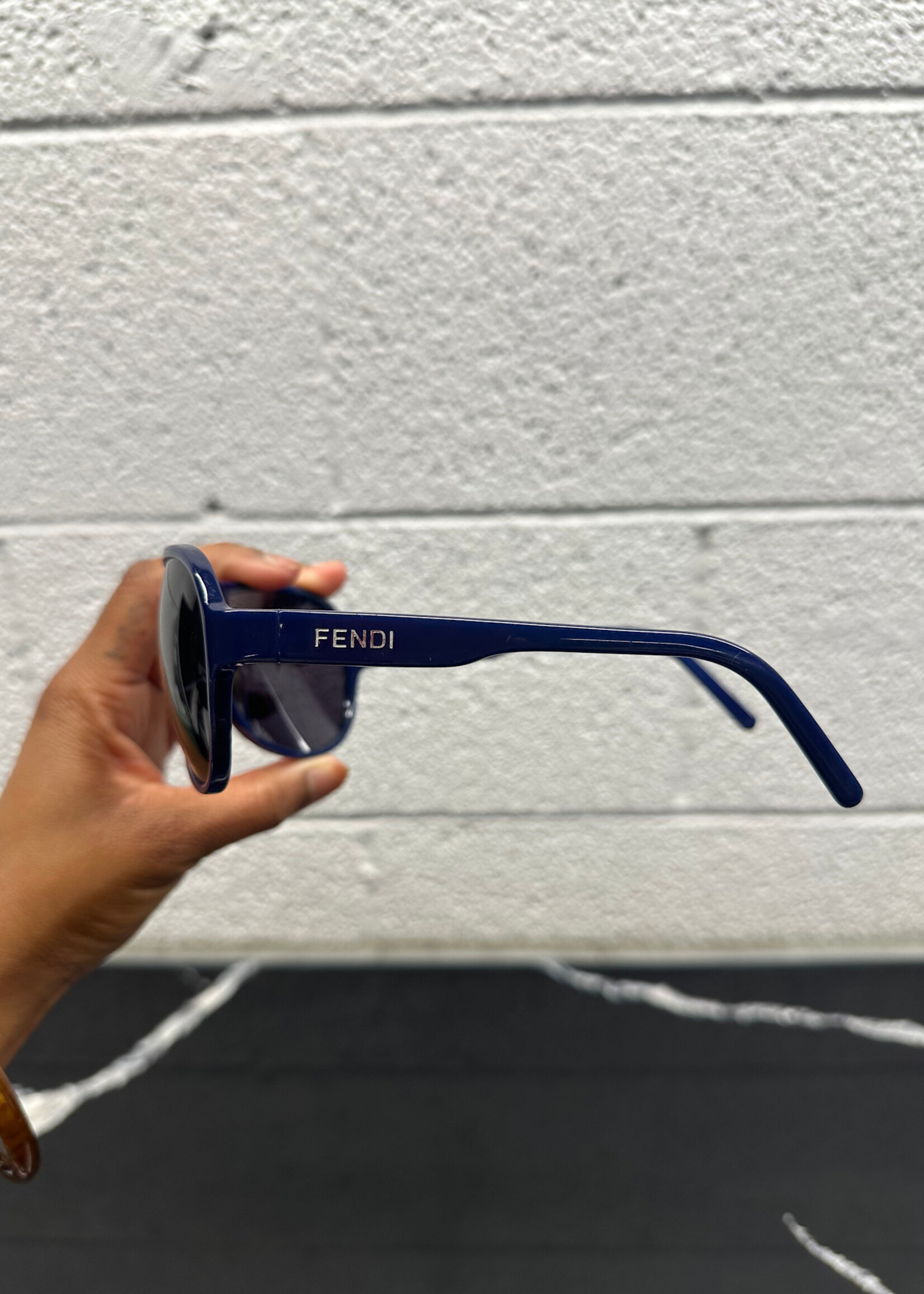 Fendi Blue Aviators AS IS W CASE