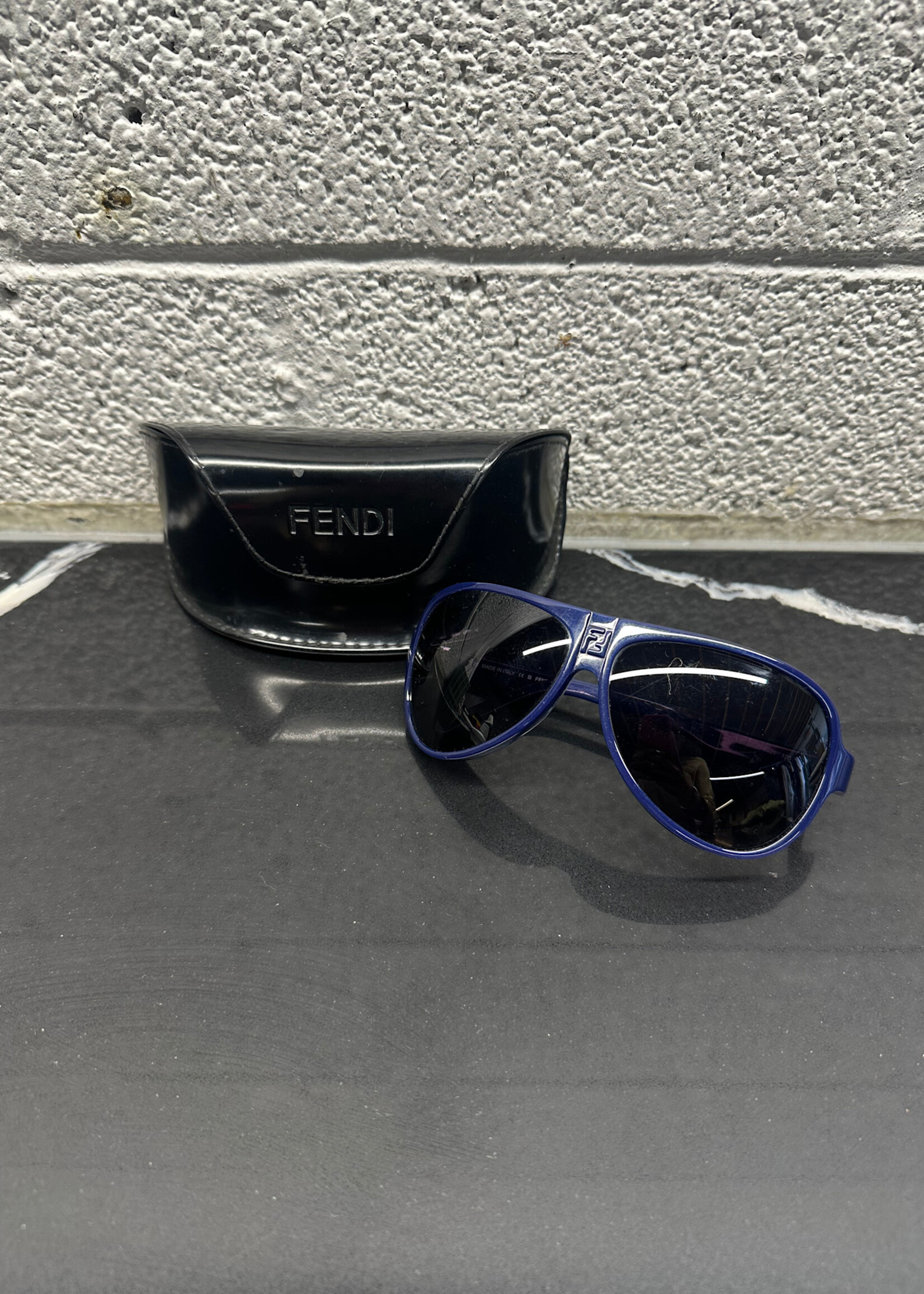 Fendi Blue Aviators AS IS W CASE