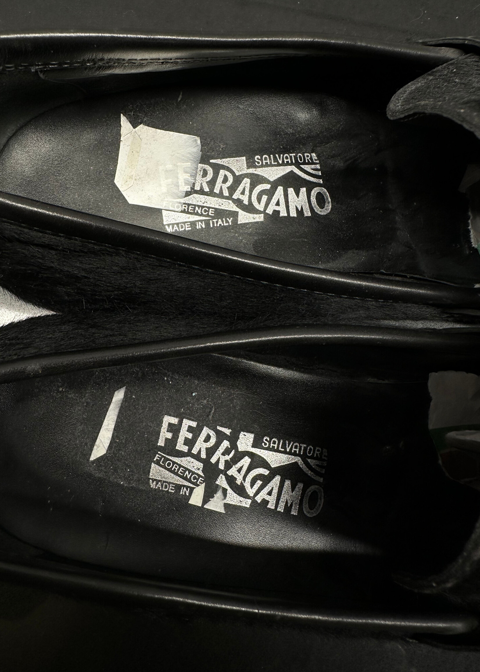 Ferragamo Black Pony Hair Loafers Masc 12