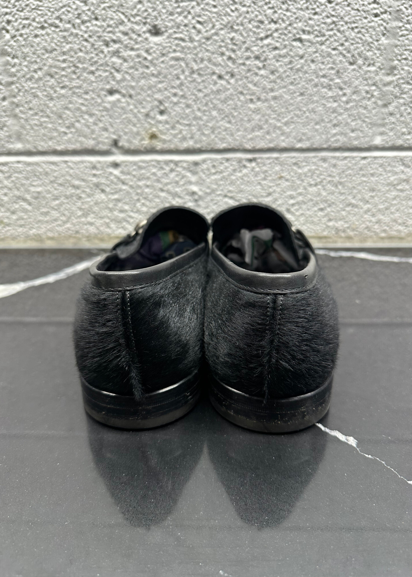 Ferragamo Black Pony Hair Loafers Masc 12