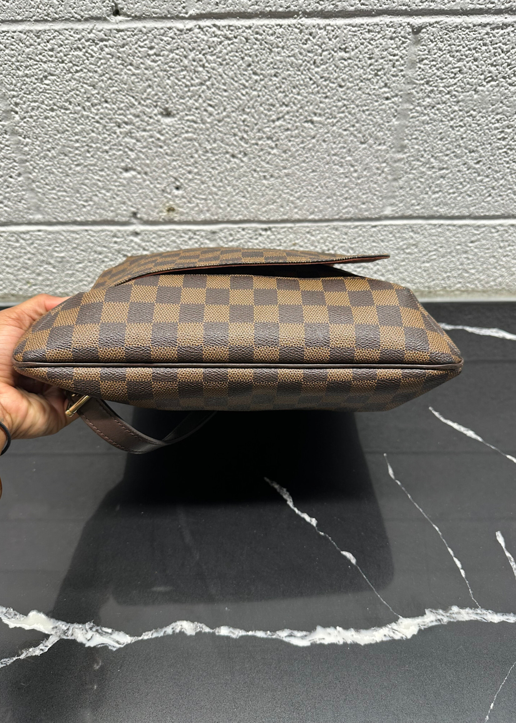 Louis Vuitton Brown Checker Musette Salsa Bag