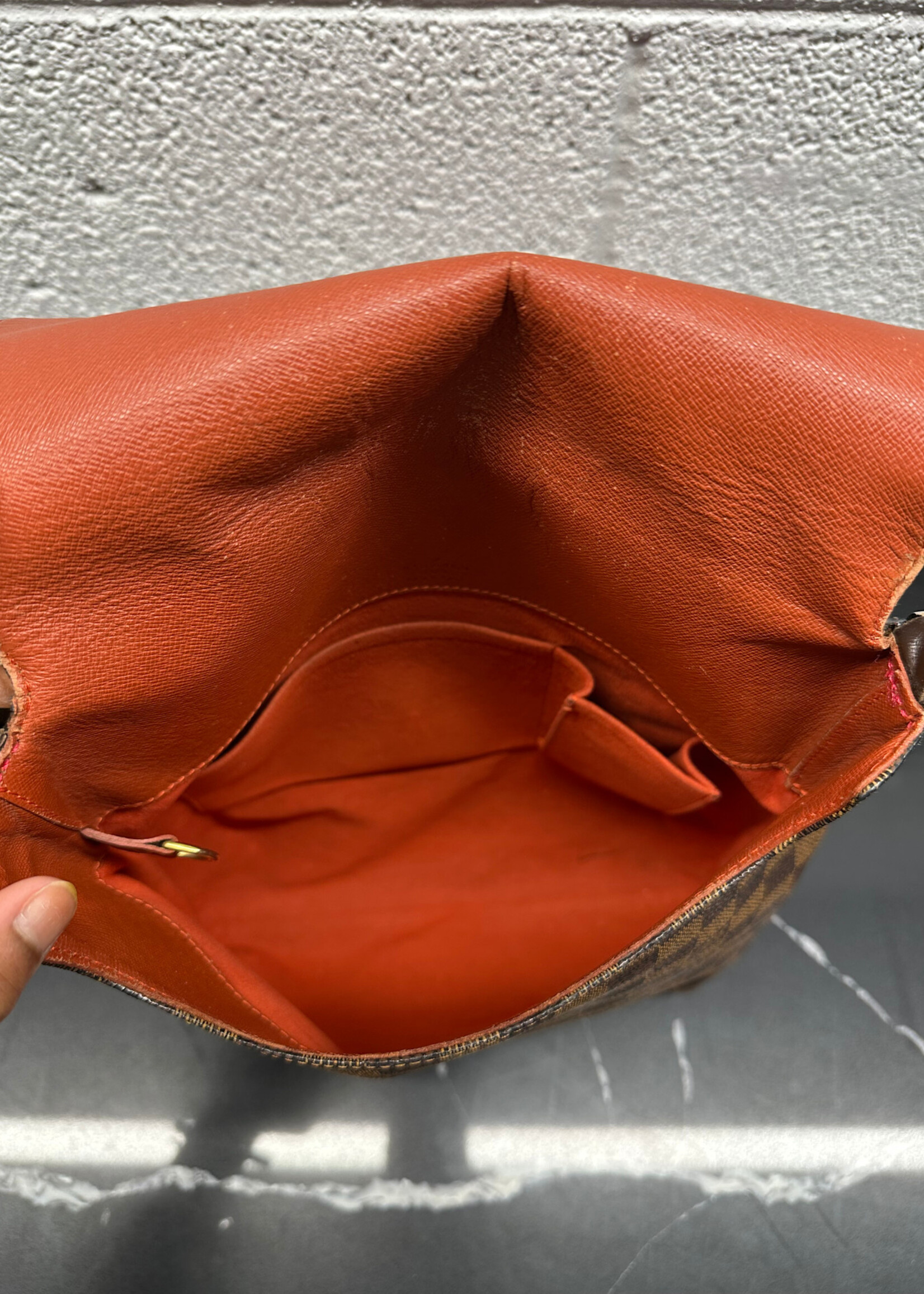 Louis Vuitton Brown Checker Musette Salsa Bag