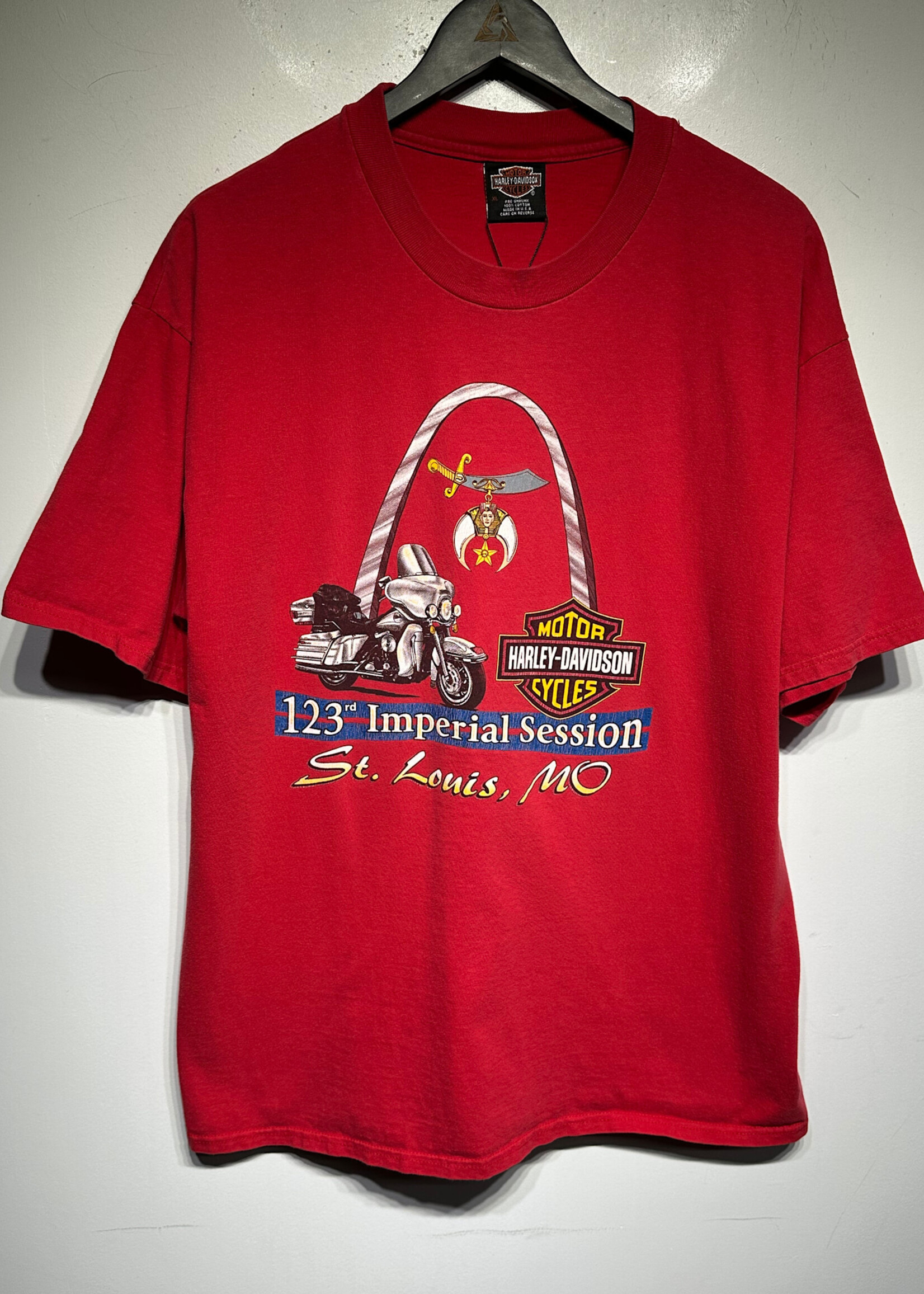 Harley Widman 90s Red Tee XL