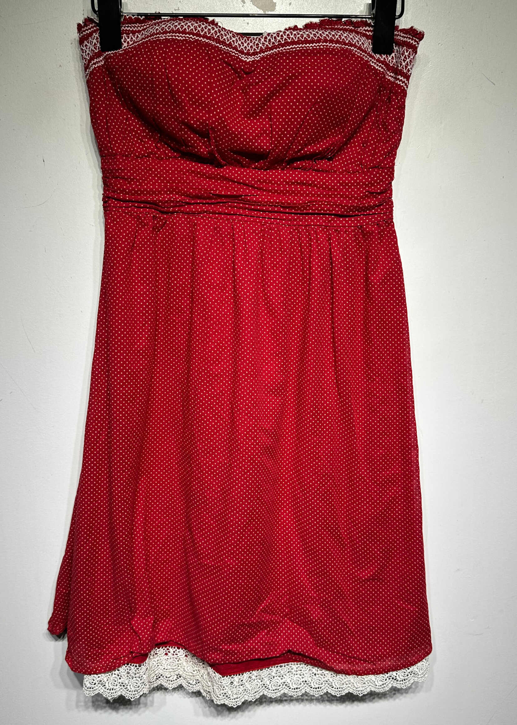 Forever 21 Vintage Red Polka Dot Dress S