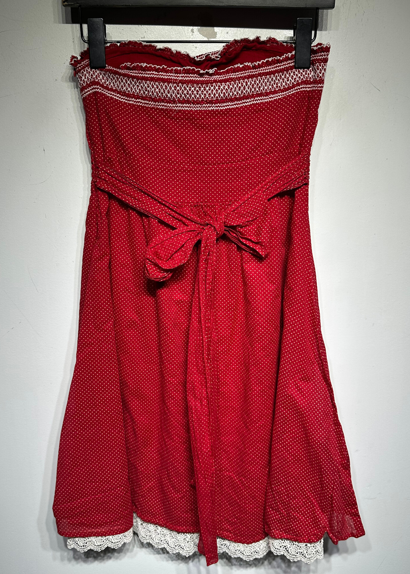 Forever 21 Vintage Red Polka Dot Dress S